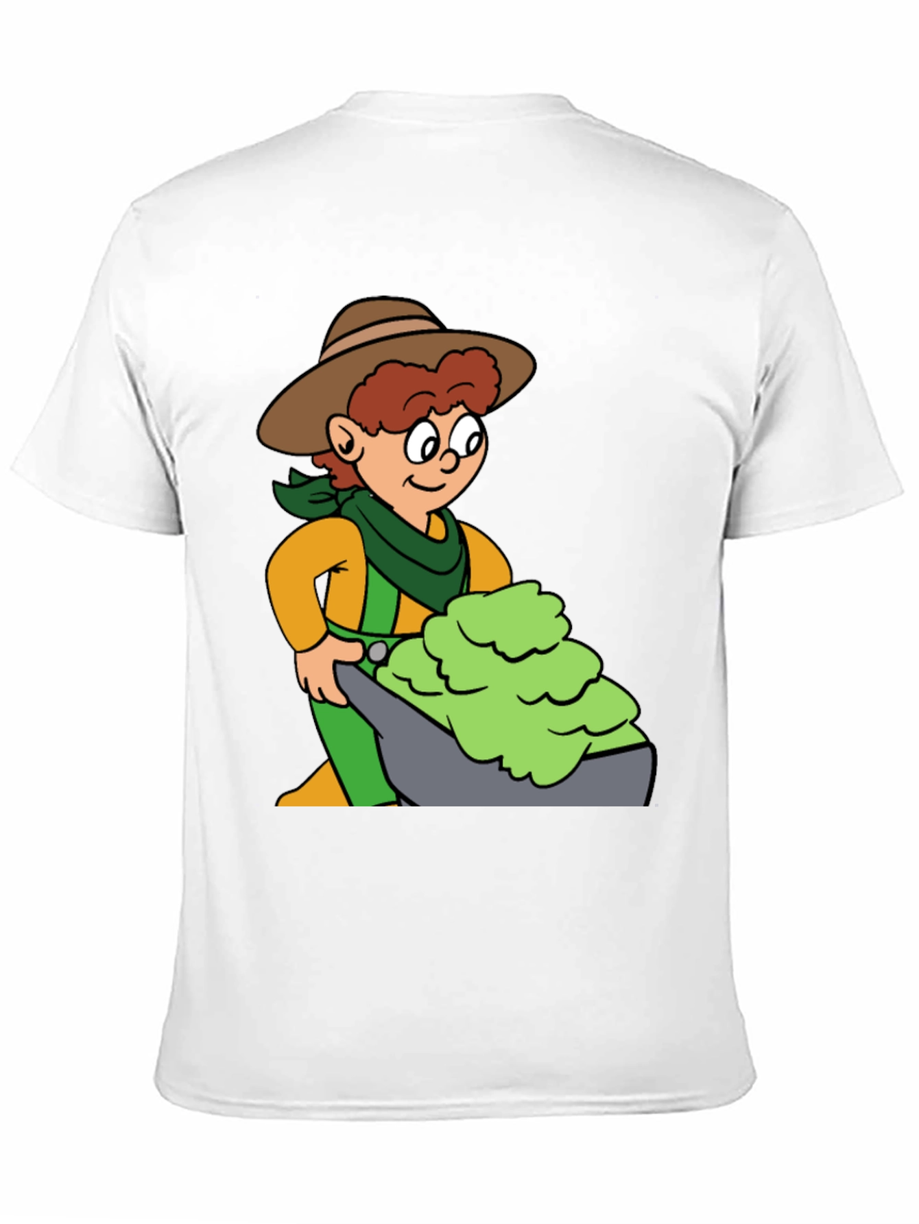 Cartoon Cowboy T-Shirt - Black Cotton Tee