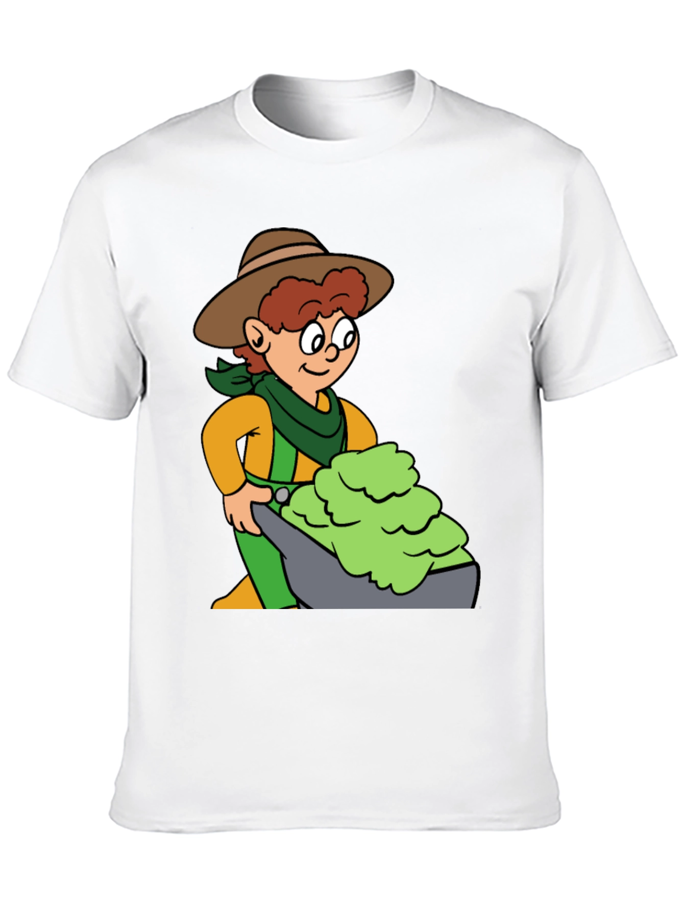 Cartoon Cowboy T-Shirt - Black Cotton Tee