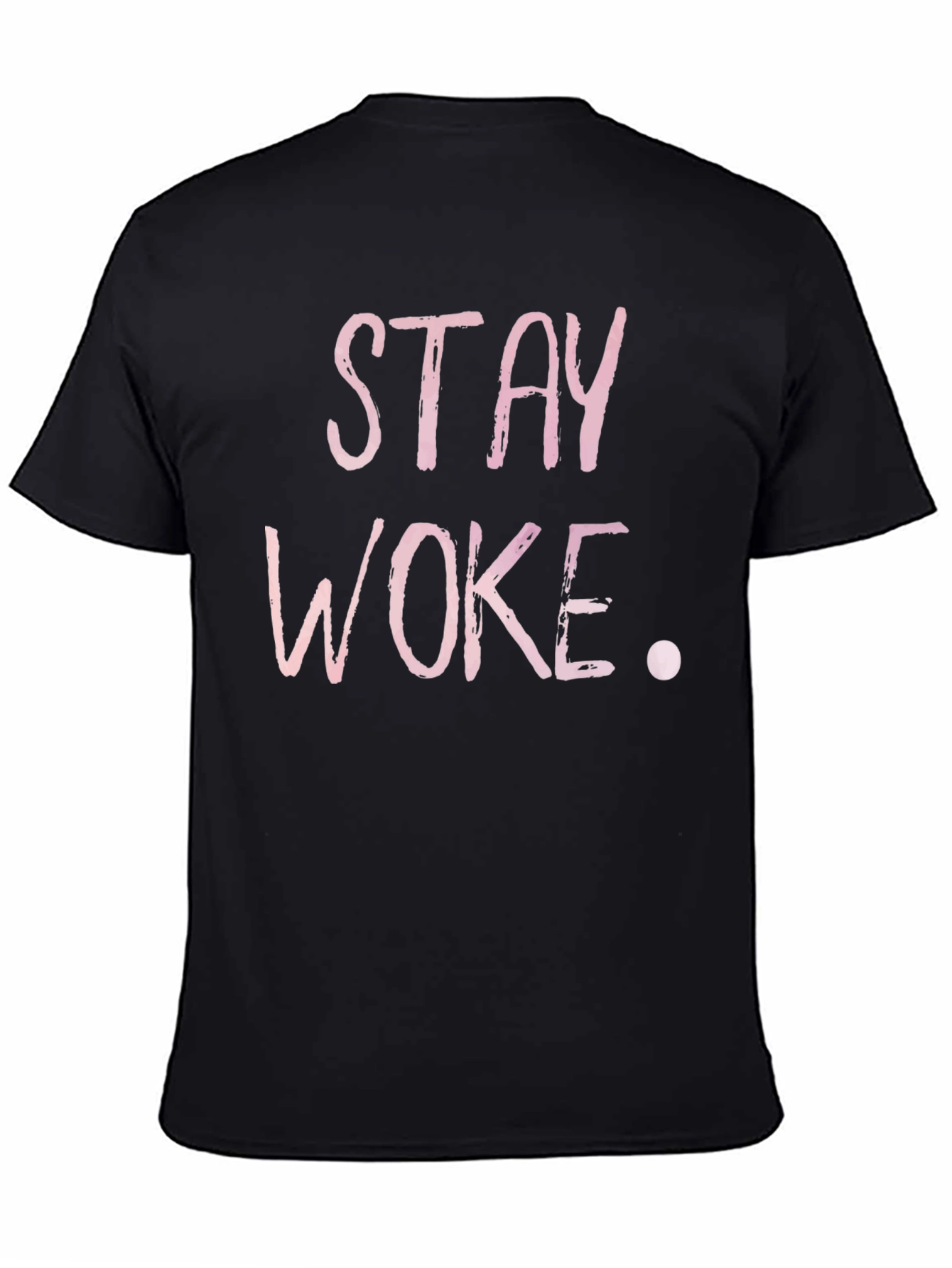Stay Woke T-Shirt - Black Cotton Tee