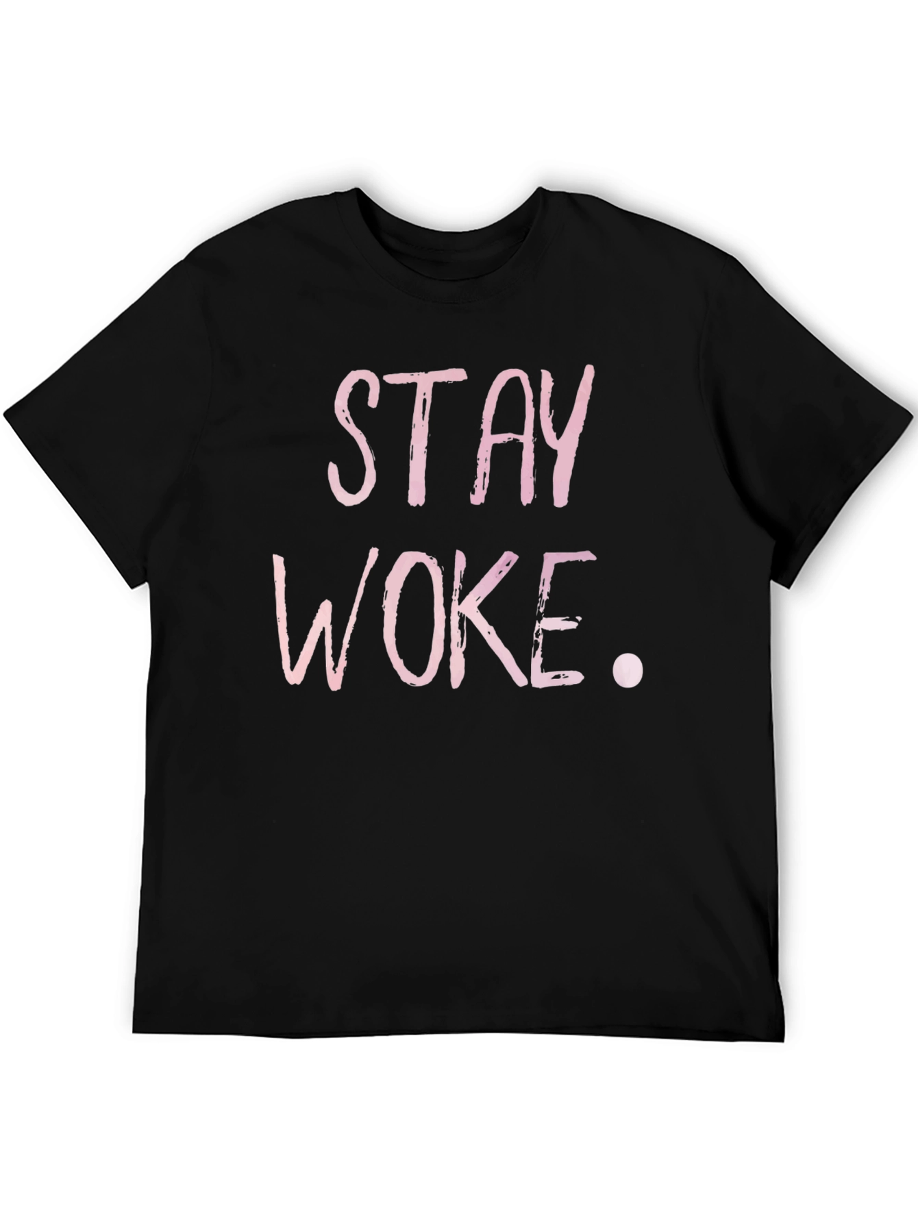 Stay Woke T-Shirt - Black Cotton Tee