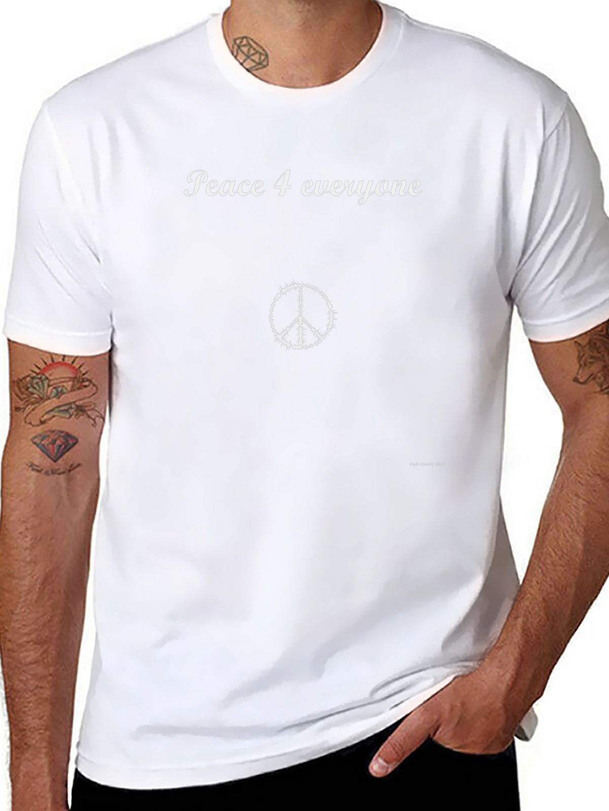 Peace 4 Everyone Black T-Shirt