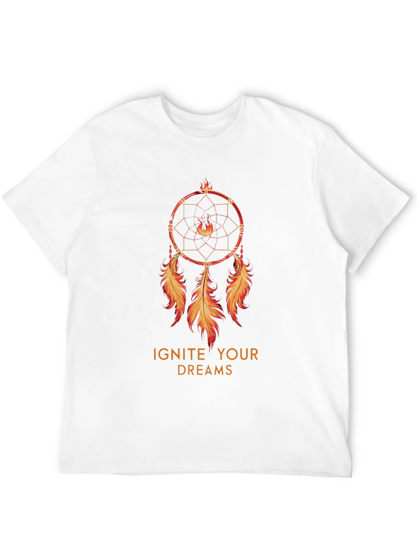 Ignite Your Dreams Black T-Shirt with Dreamcatcher Design