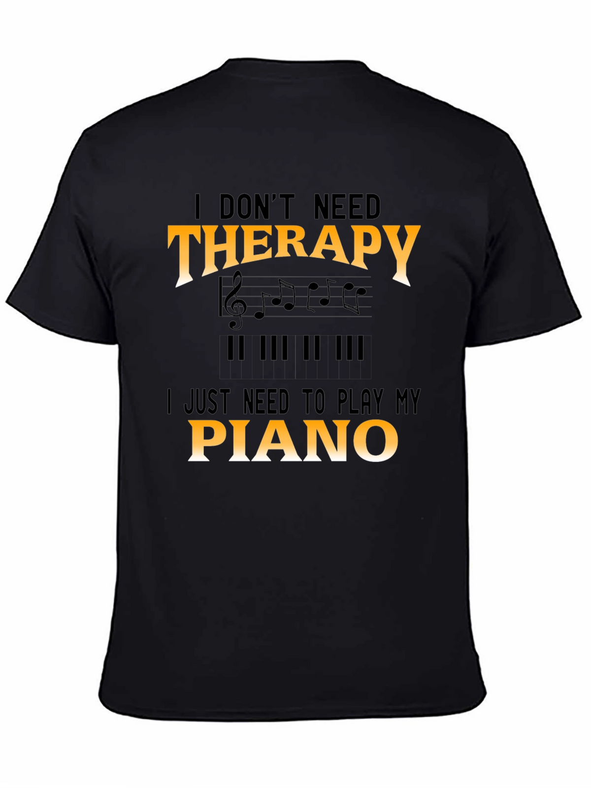Piano Therapy T-Shirt - Musician Tee