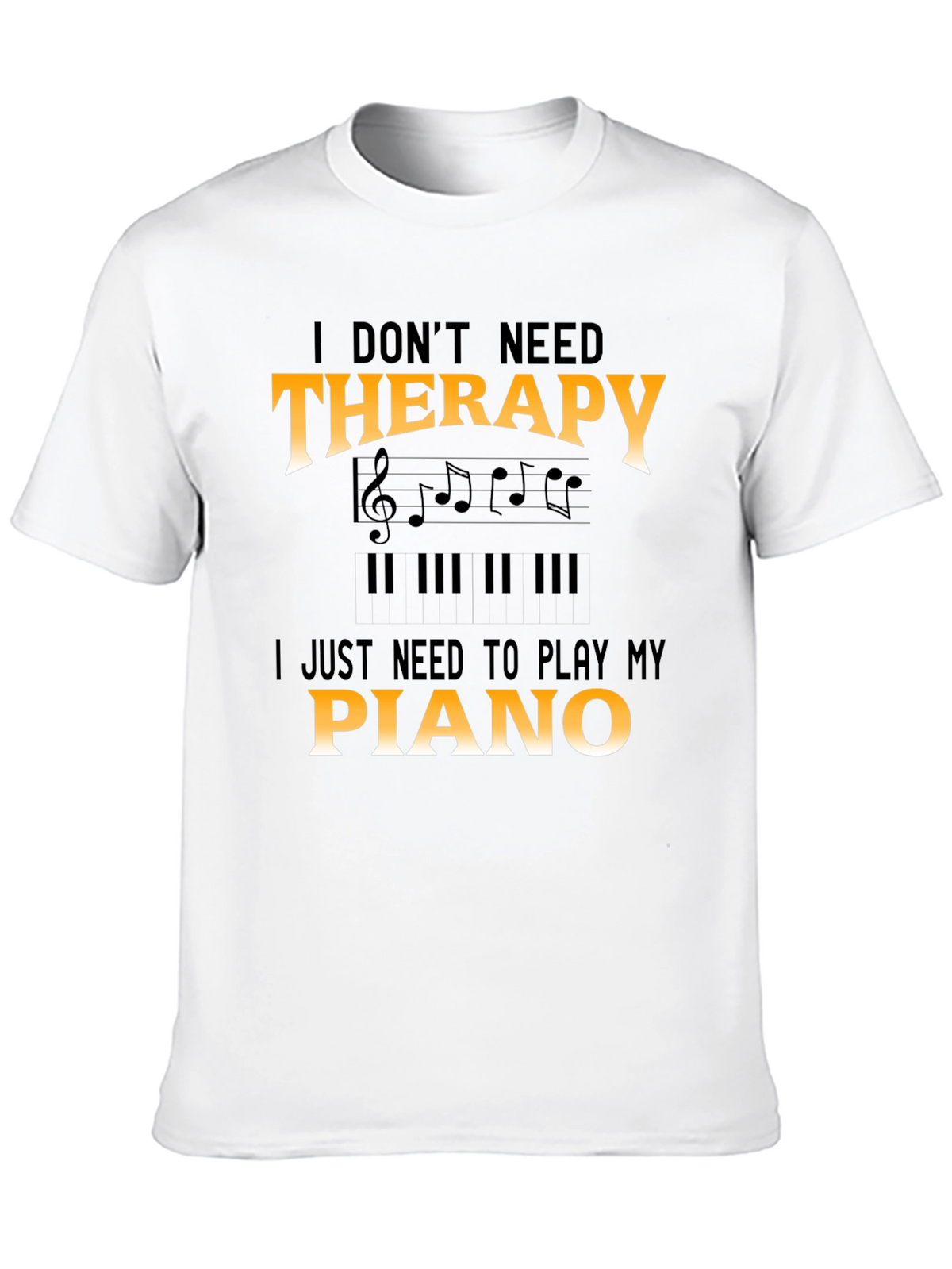 Piano Therapy T-Shirt - Musician Tee