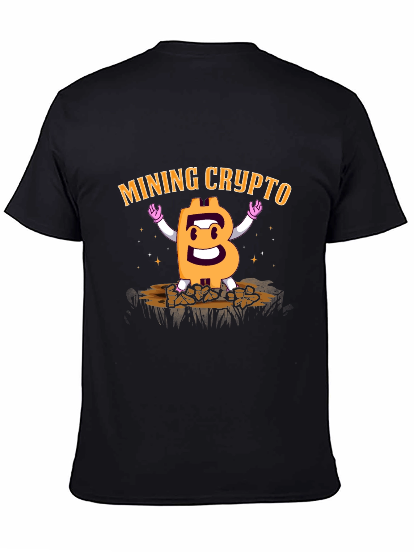 Mining Crypto Bitcoin Black T-Shirt