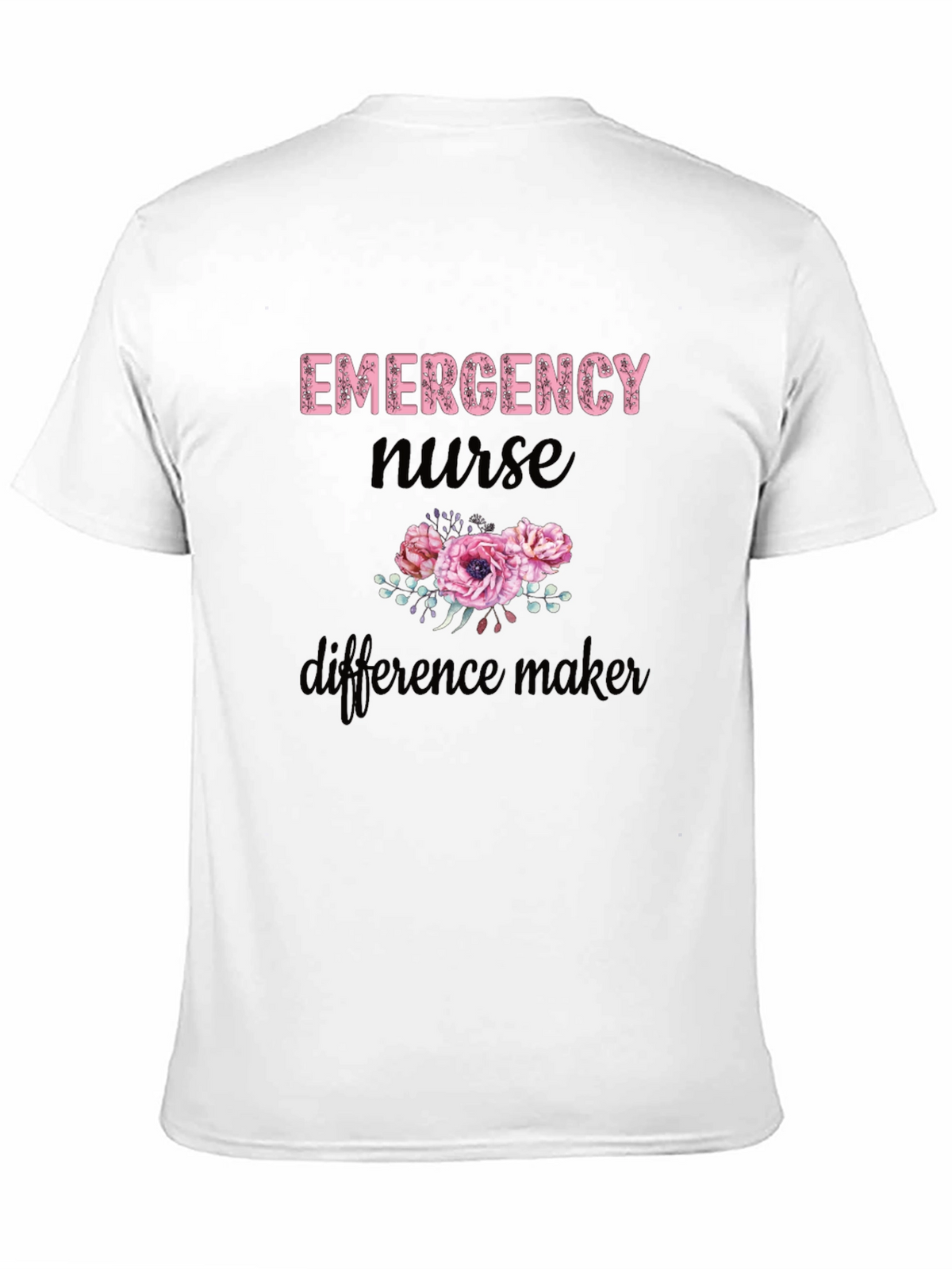Emergency Nurse Difference Maker Black Tee