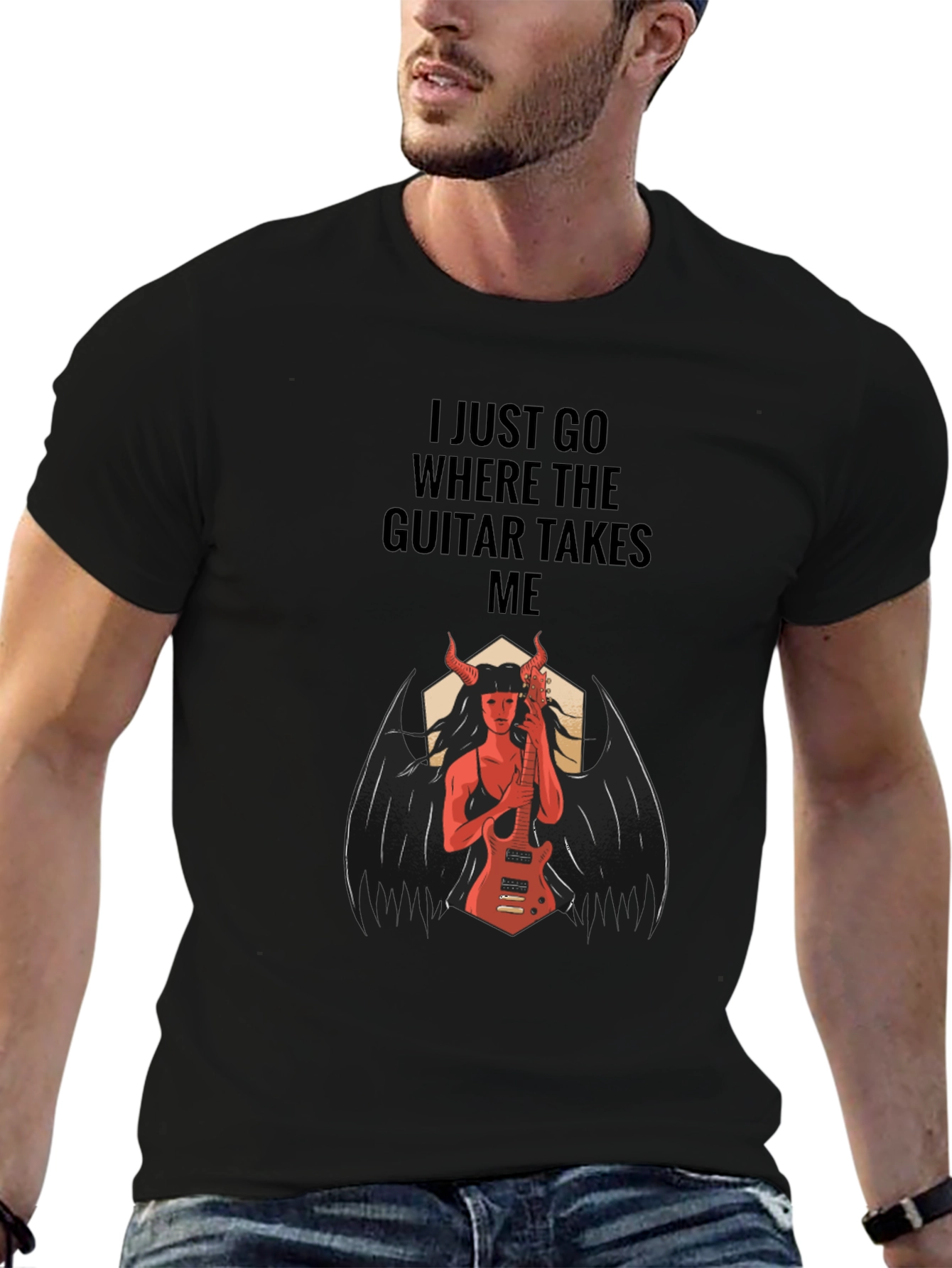 Devil Guitarist Graphic T-Shirt