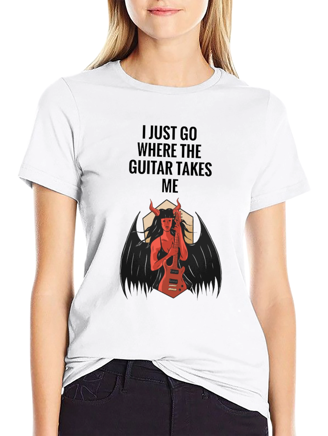 Devil Guitarist Graphic T-Shirt