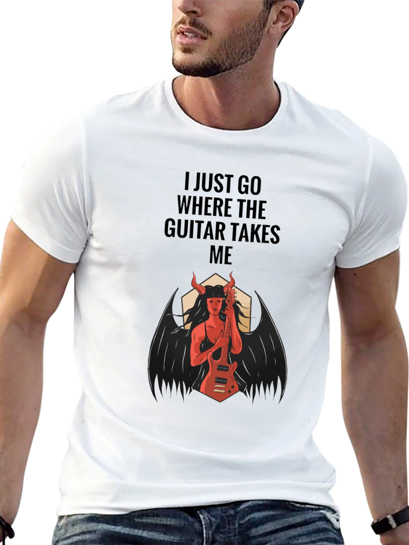 Devil Guitarist Graphic T-Shirt