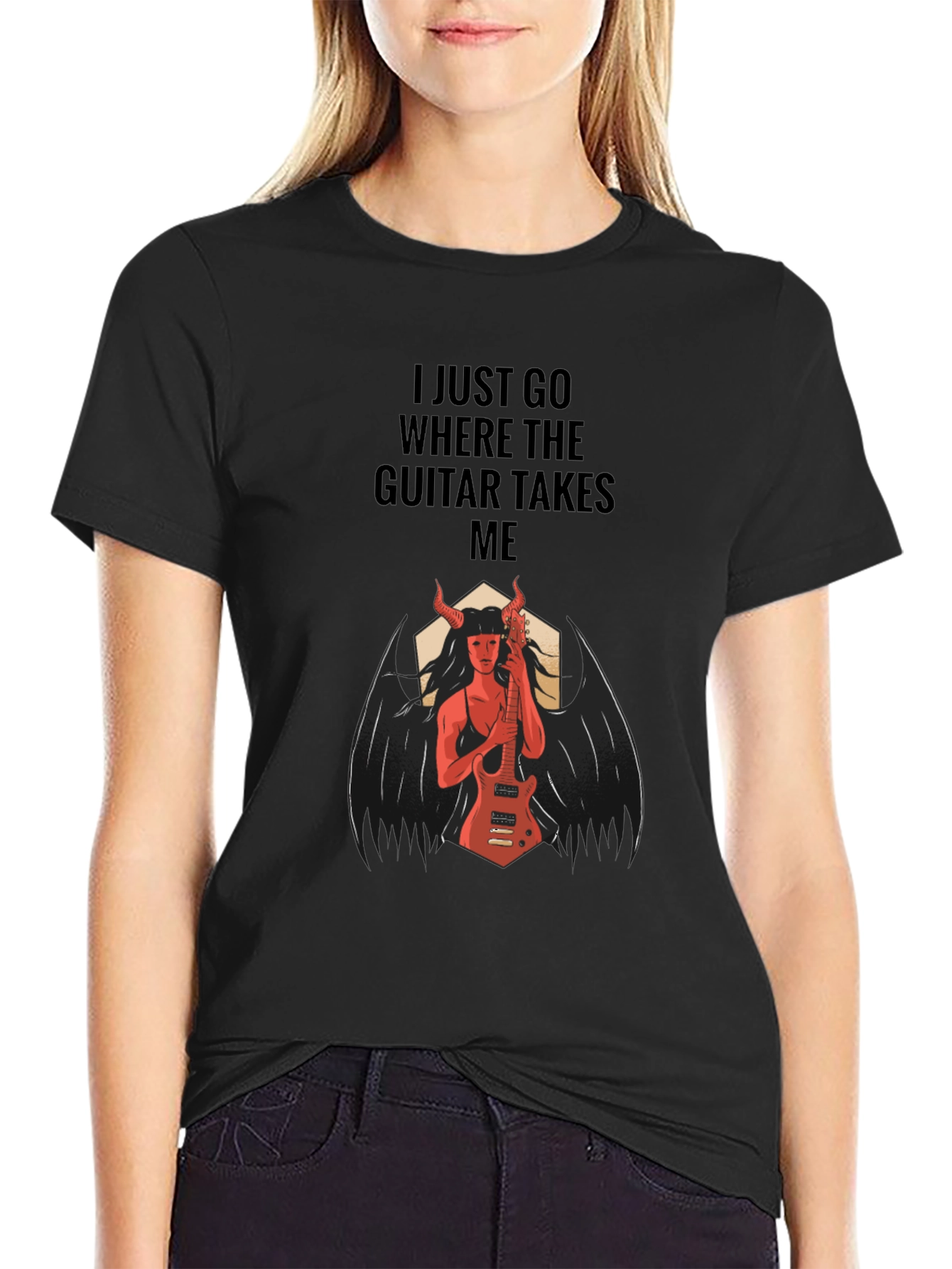 Devil Guitarist Graphic T-Shirt