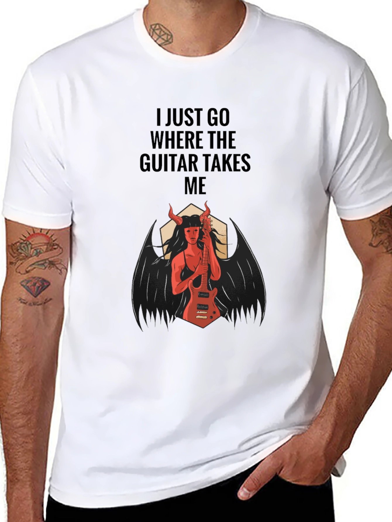 Devil Guitarist Graphic T-Shirt