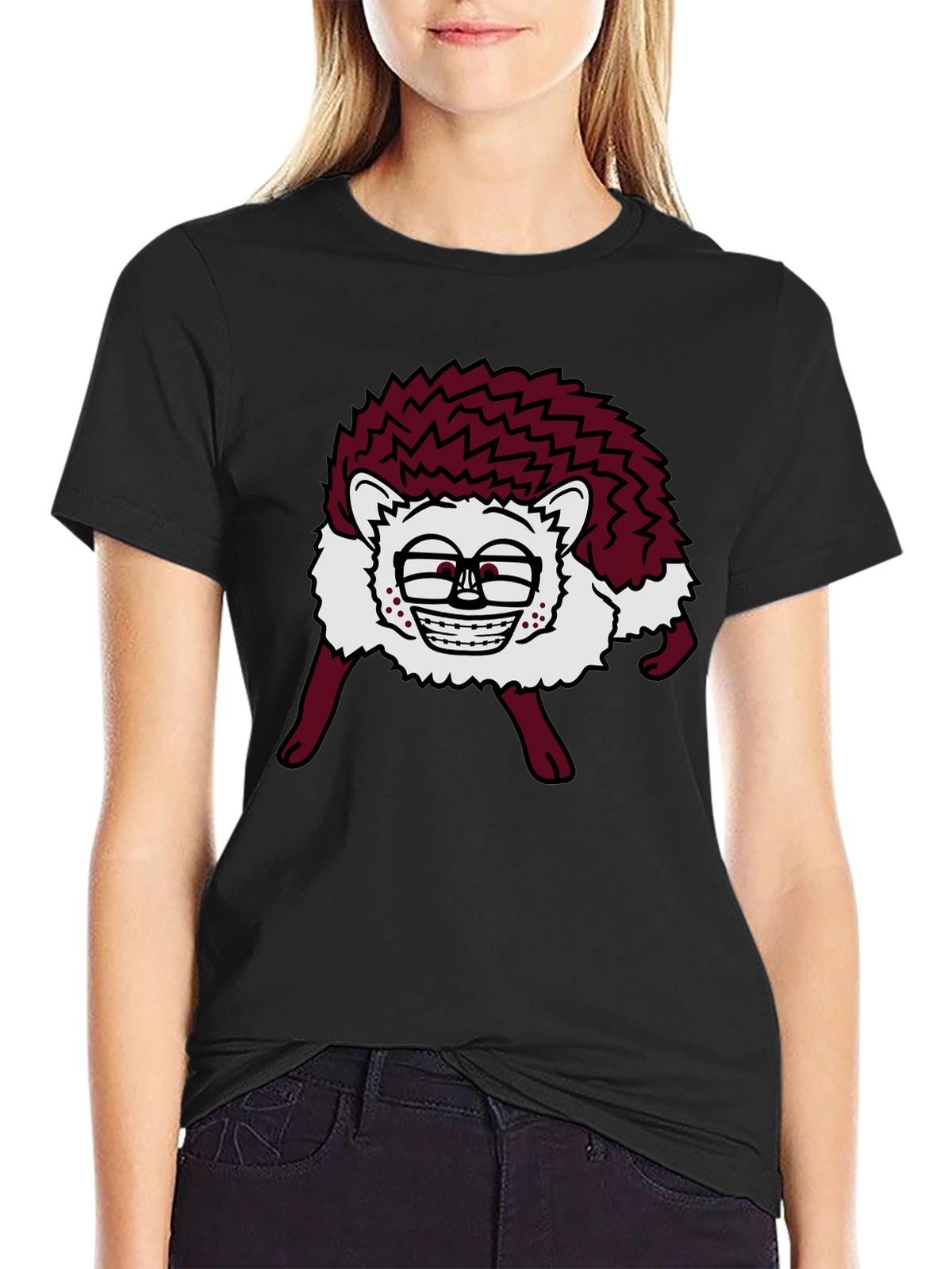 Funny Hedgehog Graphic Tee - Unique Animal T-Shirt
