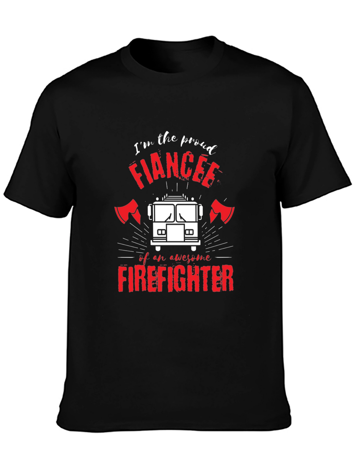 Proud Firefighter Fiancee T-Shirt