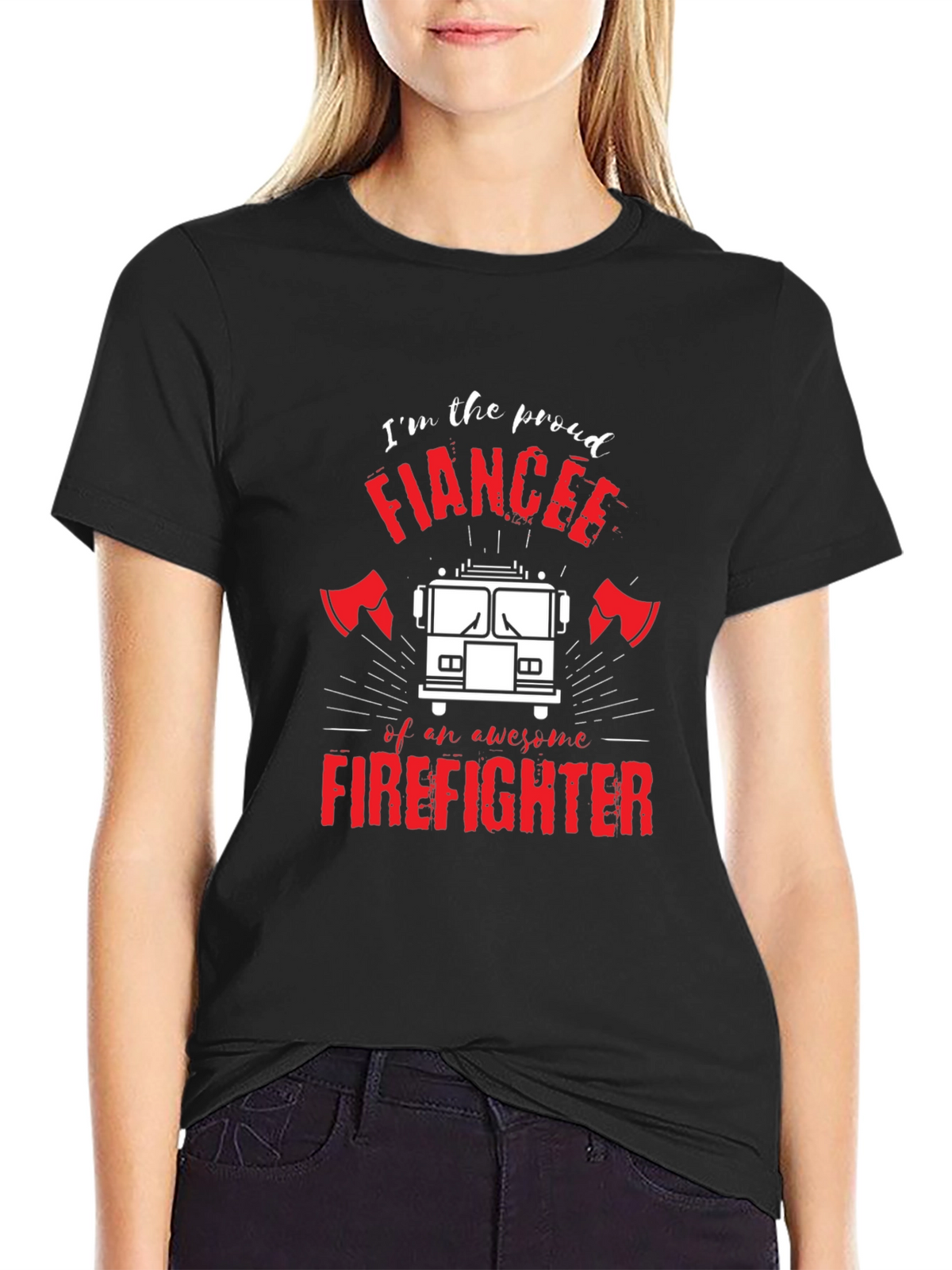 Proud Firefighter Fiancee T-Shirt