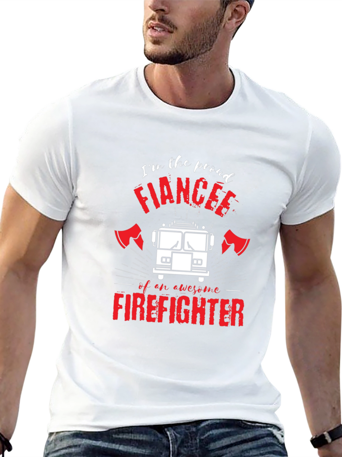 Proud Firefighter Fiancee T-Shirt