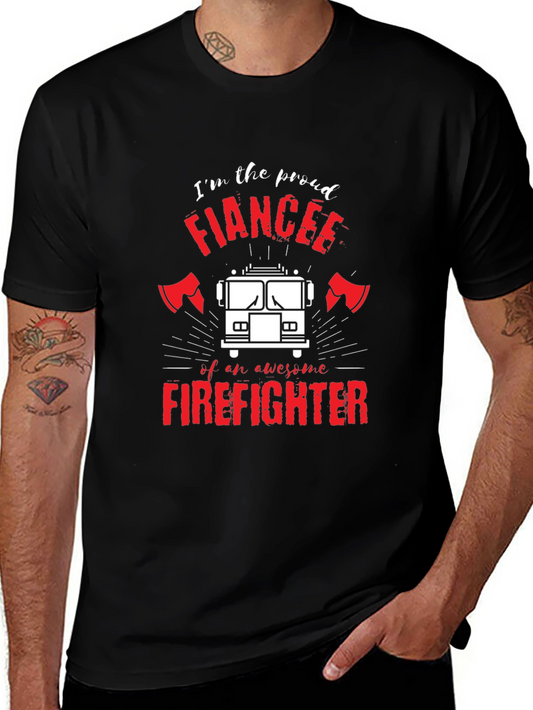 Proud Firefighter Fiancee T-Shirt