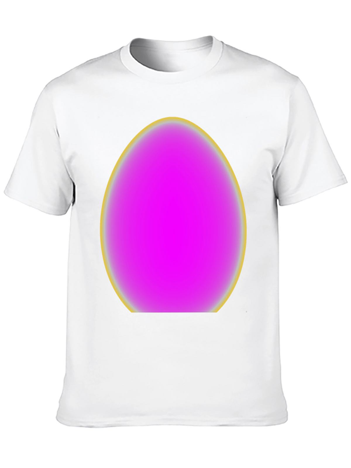 Mens Black T-Shirt with Egg Graphic