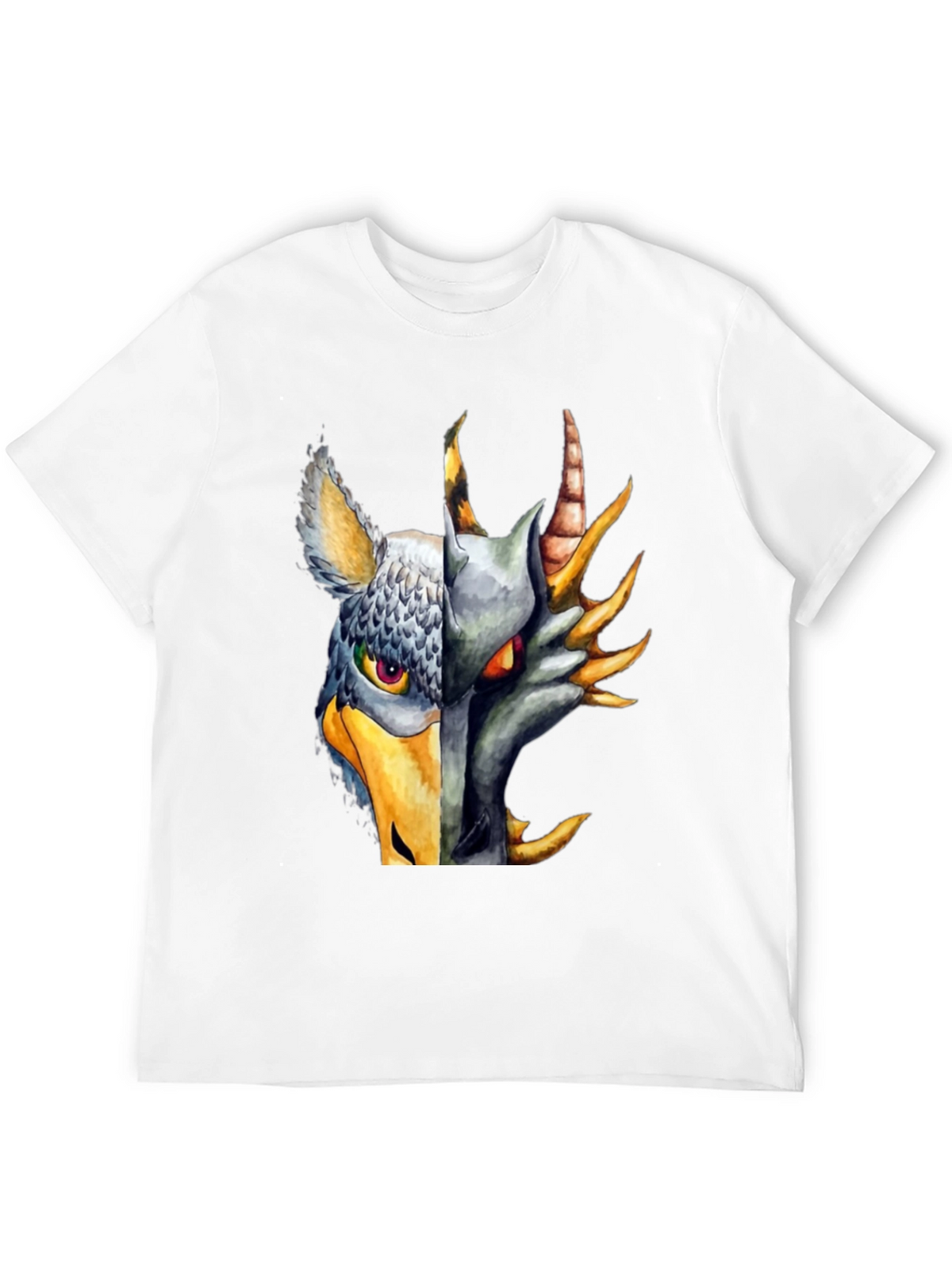 Griffin Dragon Hybrid Graphic Tee - Black