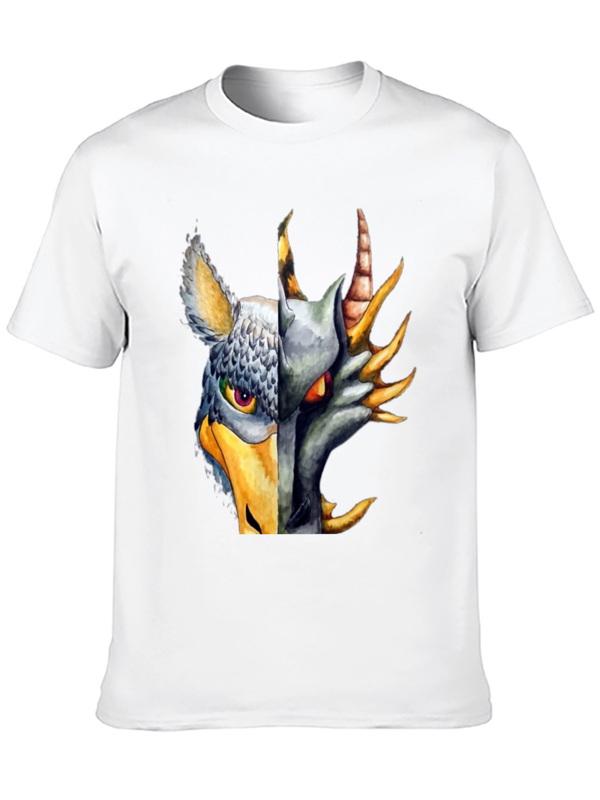 Griffin Dragon Hybrid Graphic Tee - Black