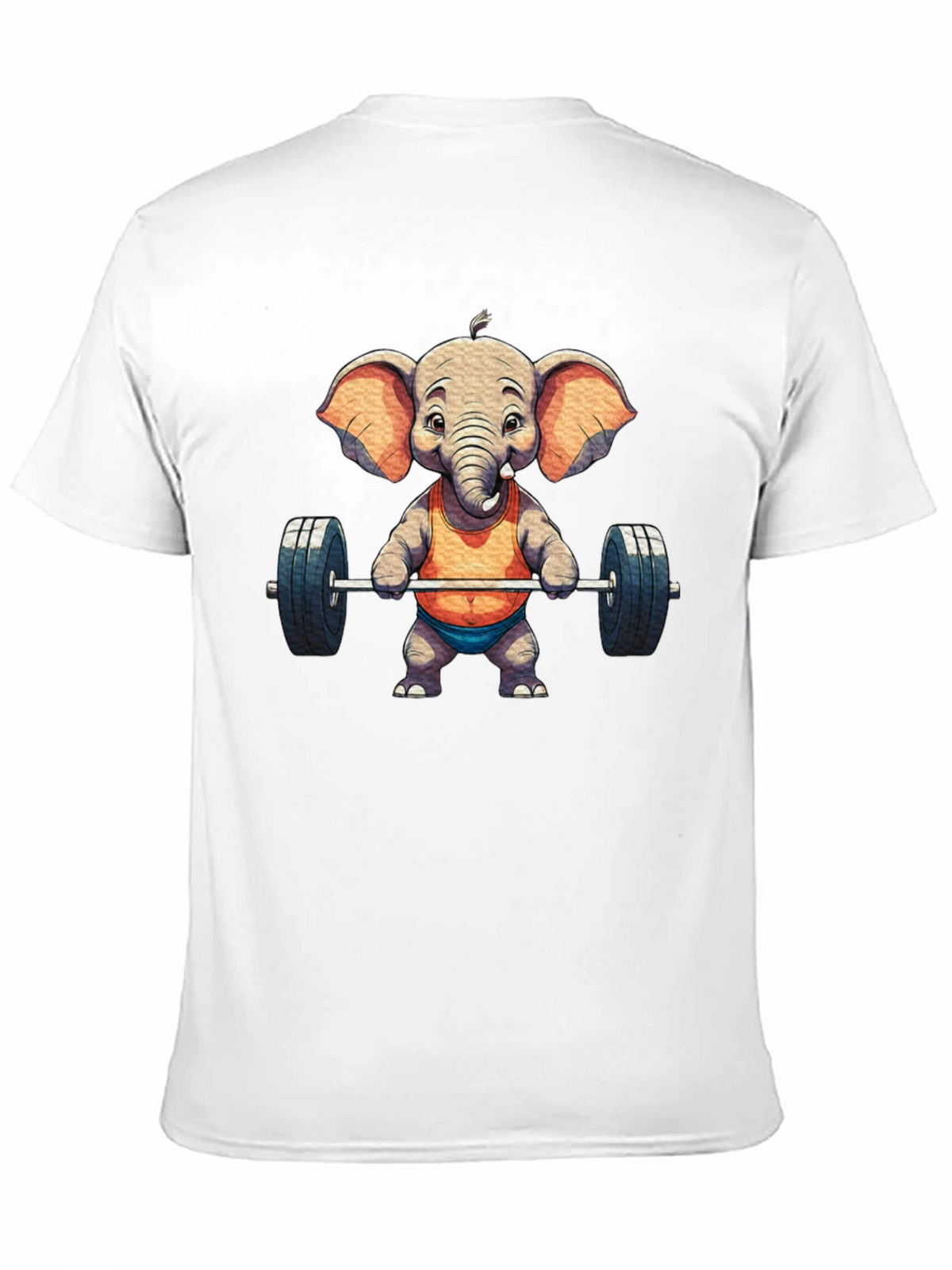Elephant Weightlifter Graphic Tee