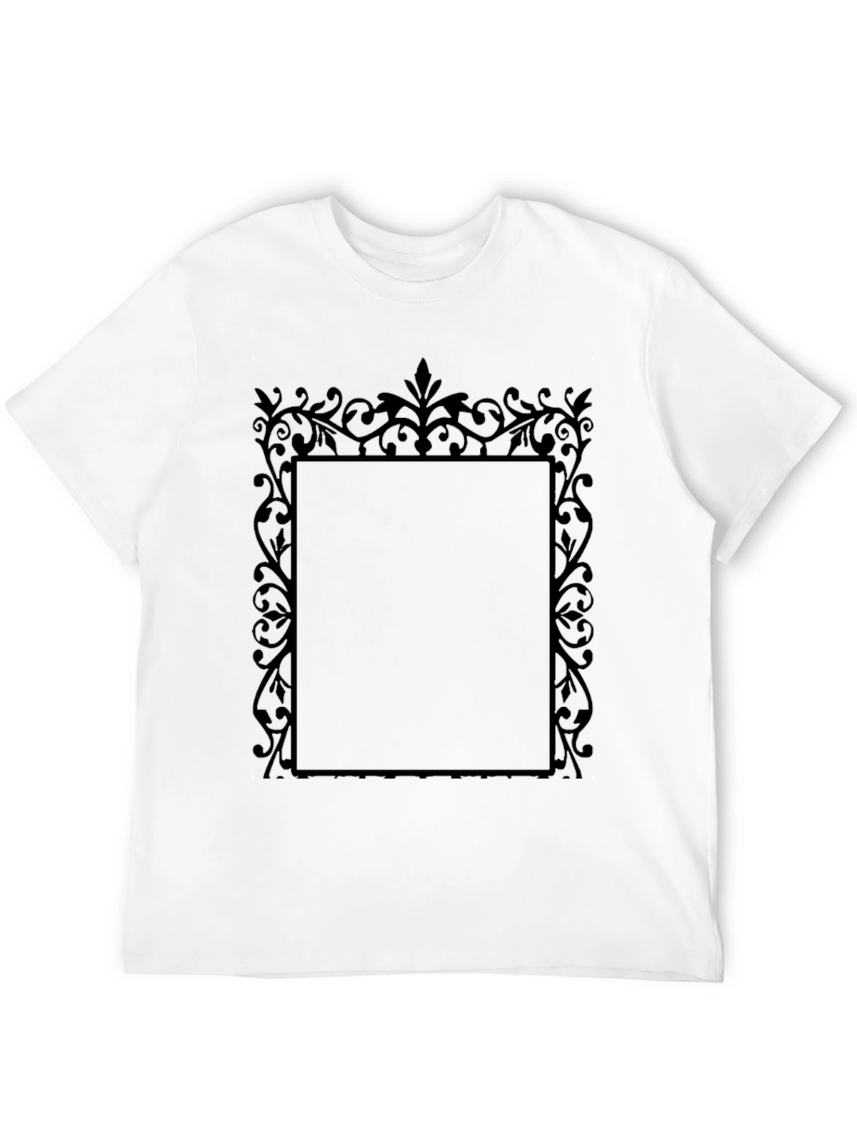 Elegant Framed Black Tee