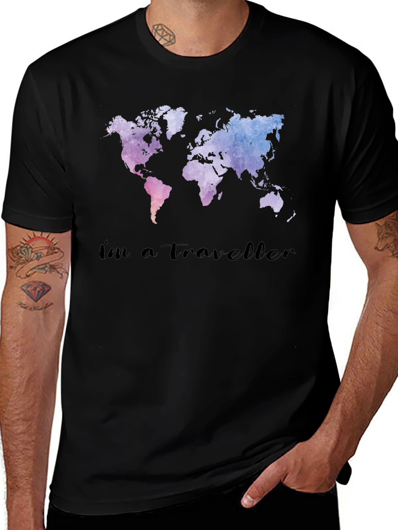 World Map Traveler T-Shirt