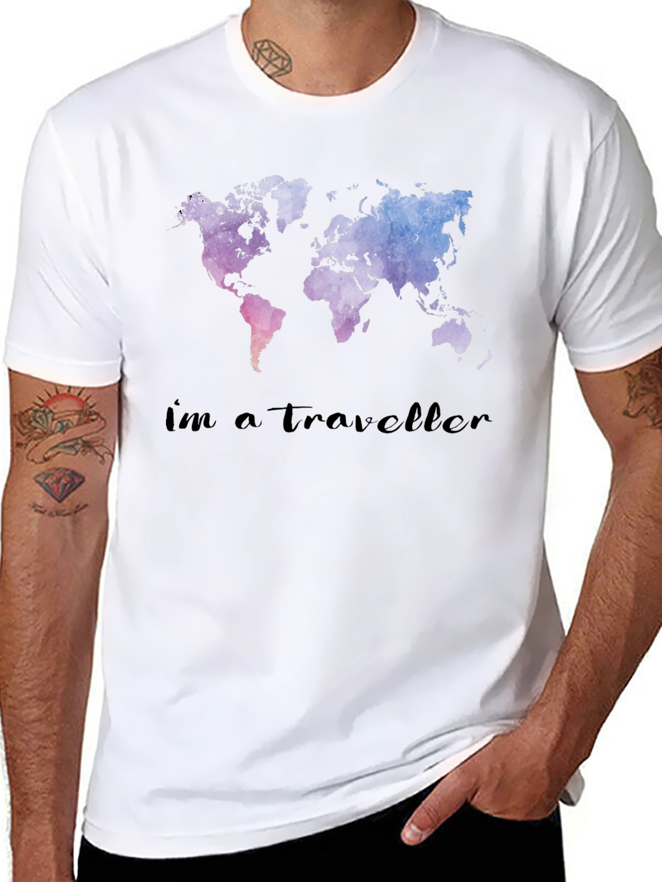 World Map Traveler T-Shirt
