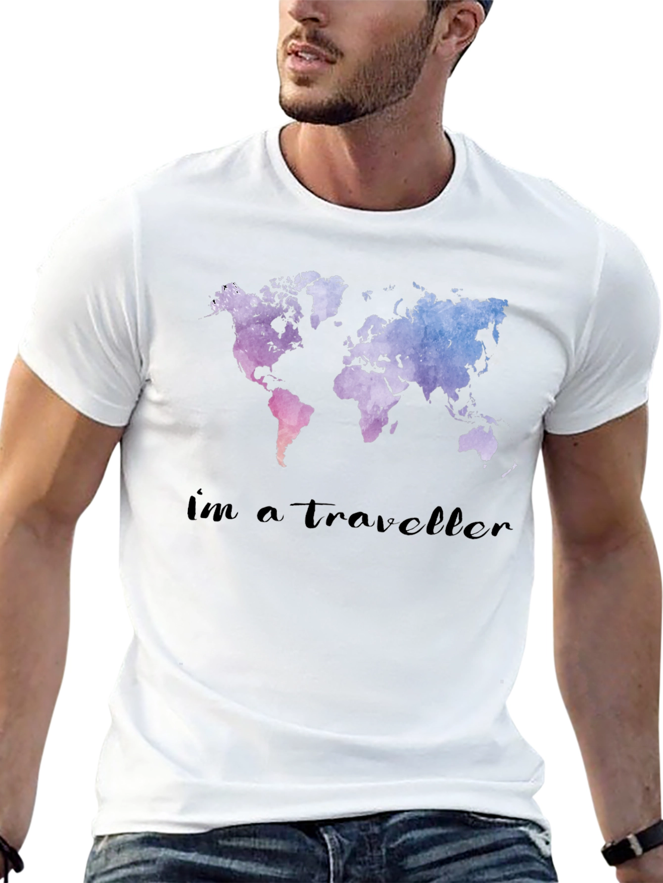 World Map Traveler T-Shirt