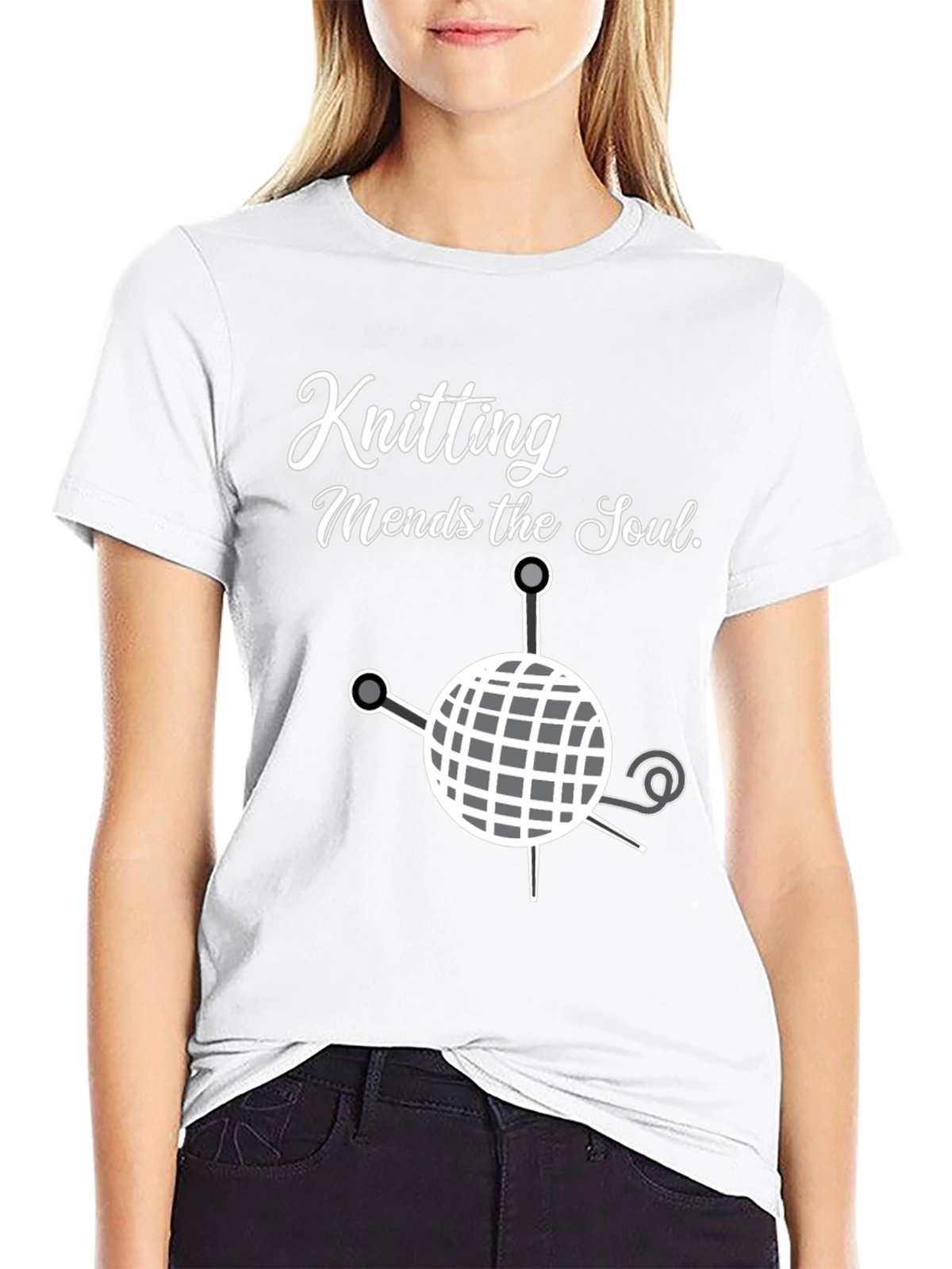 Knitting Mends the Soul T-Shirt