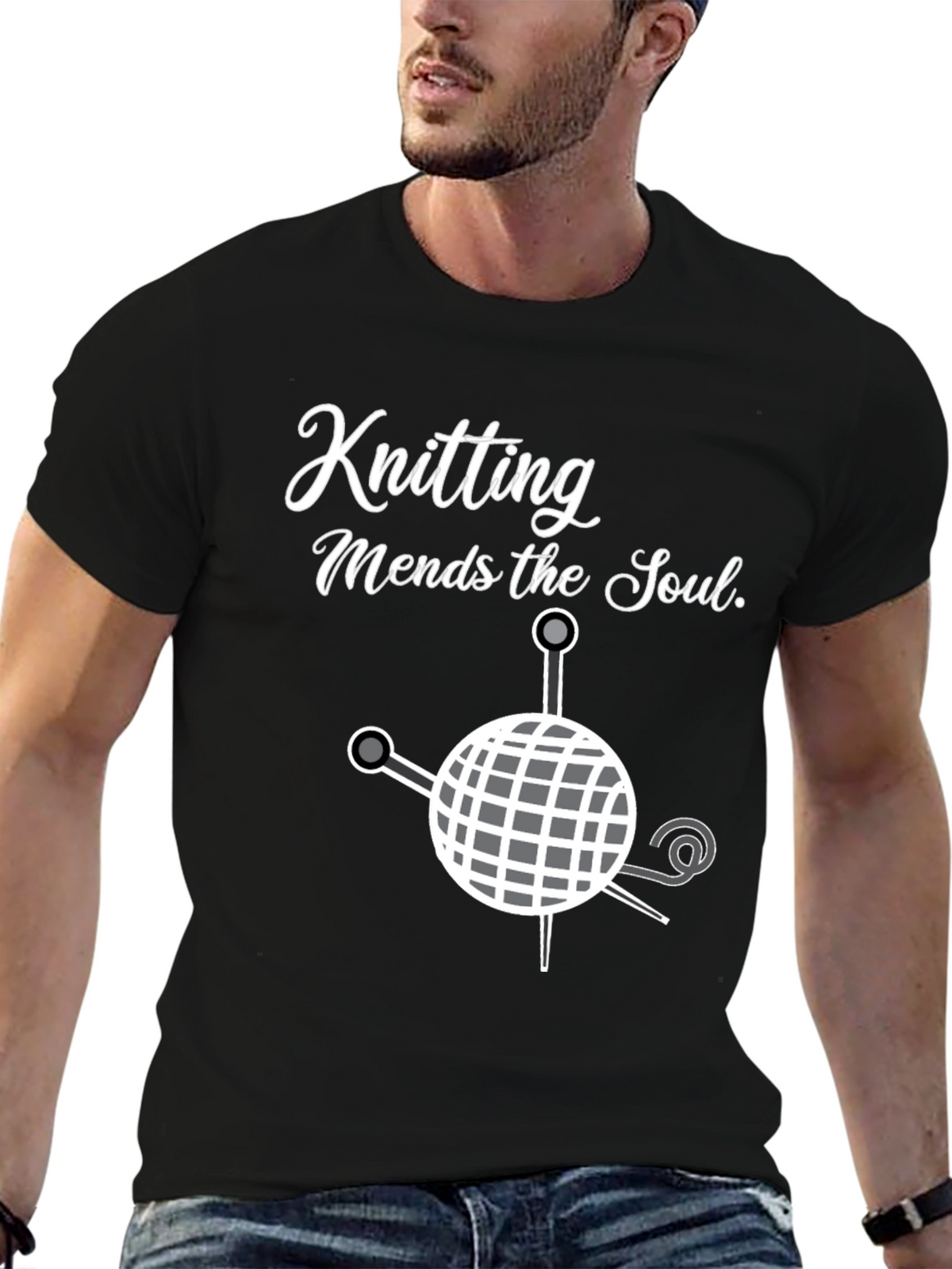 Knitting Mends the Soul T-Shirt