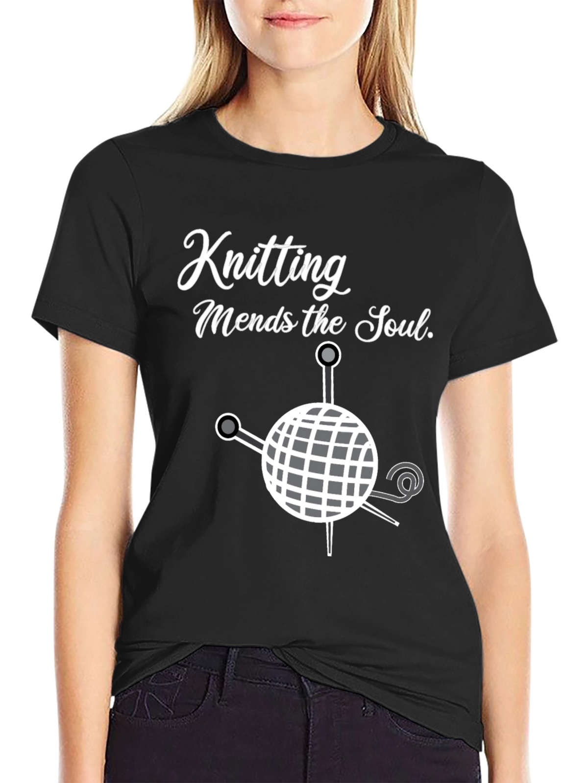 Knitting Mends the Soul T-Shirt