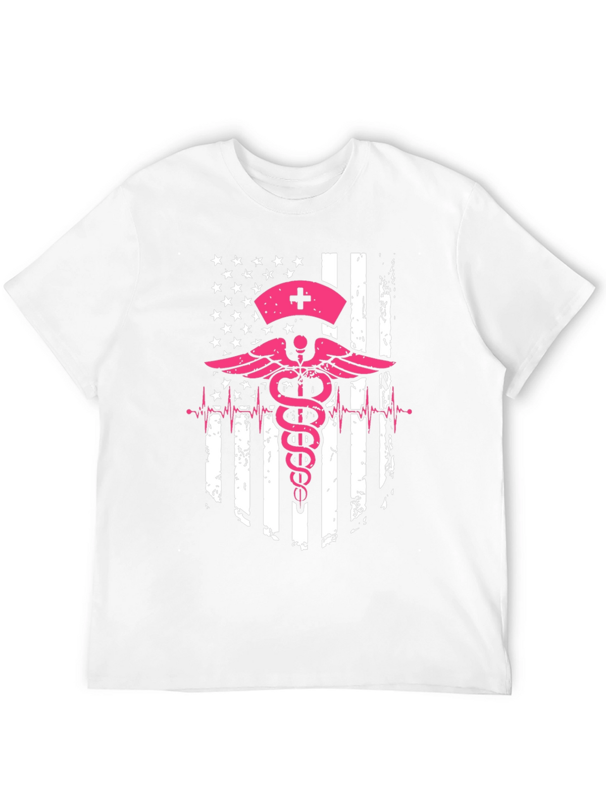 Nurse American Flag Graphic Tee