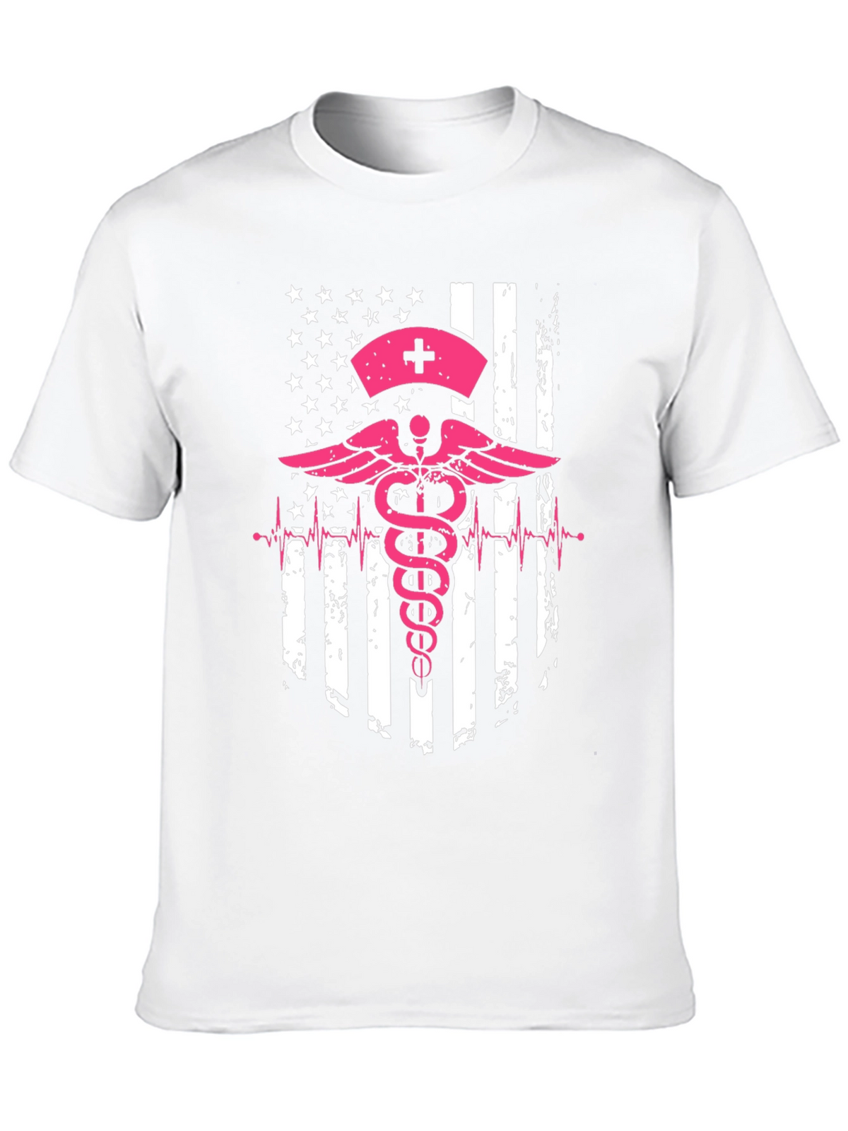 Nurse American Flag Graphic Tee