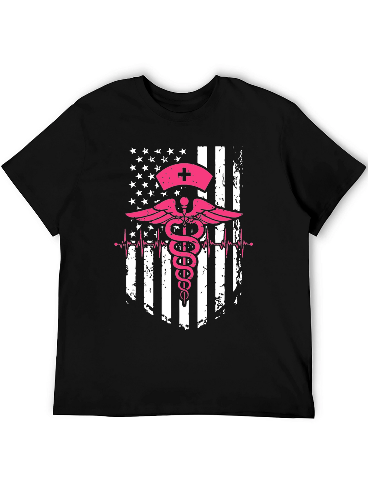 Nurse American Flag Graphic Tee