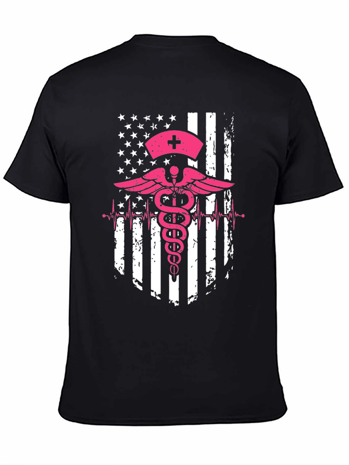 Nurse American Flag Graphic Tee