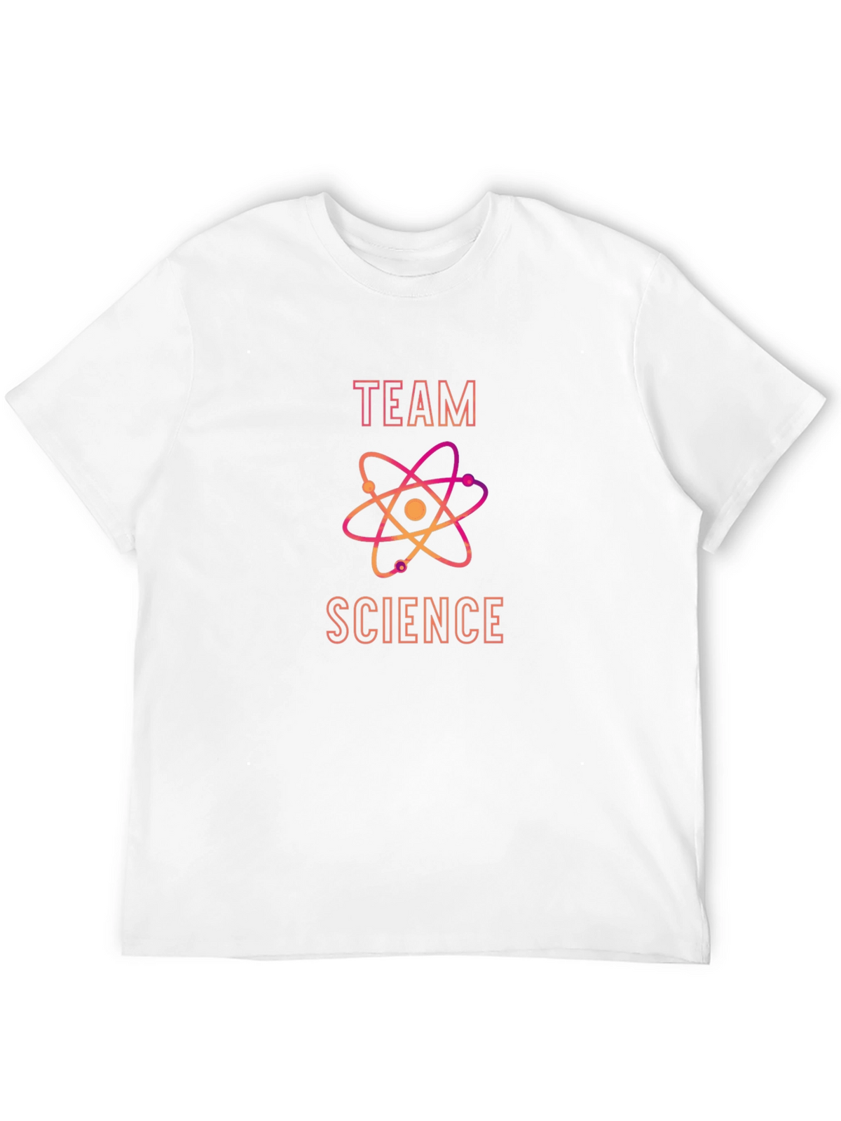 Team Science Black T-Shirt with Atom Design