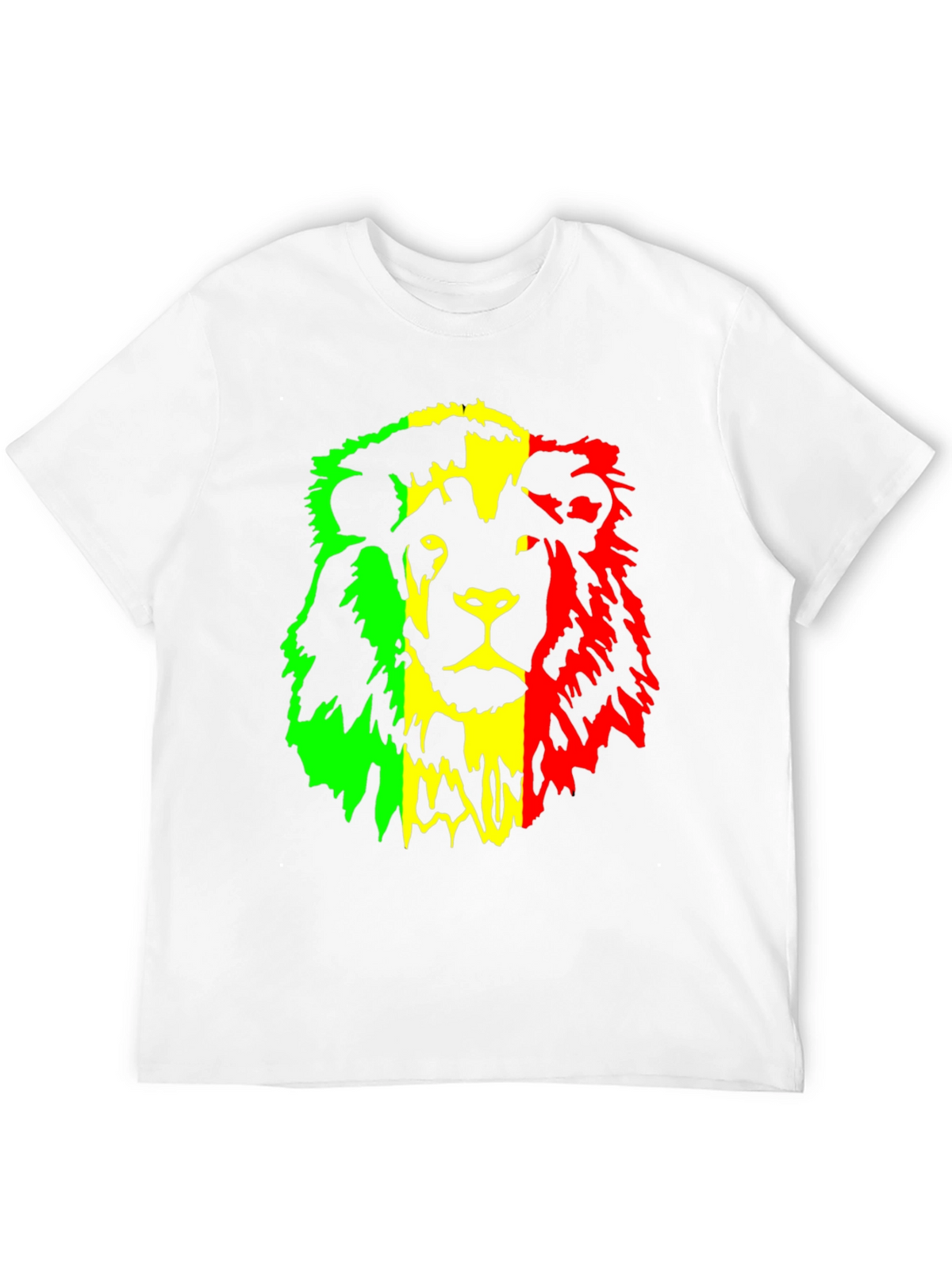 Rasta Lion Graphic Tee - Reggae Inspired Black T-Shirt