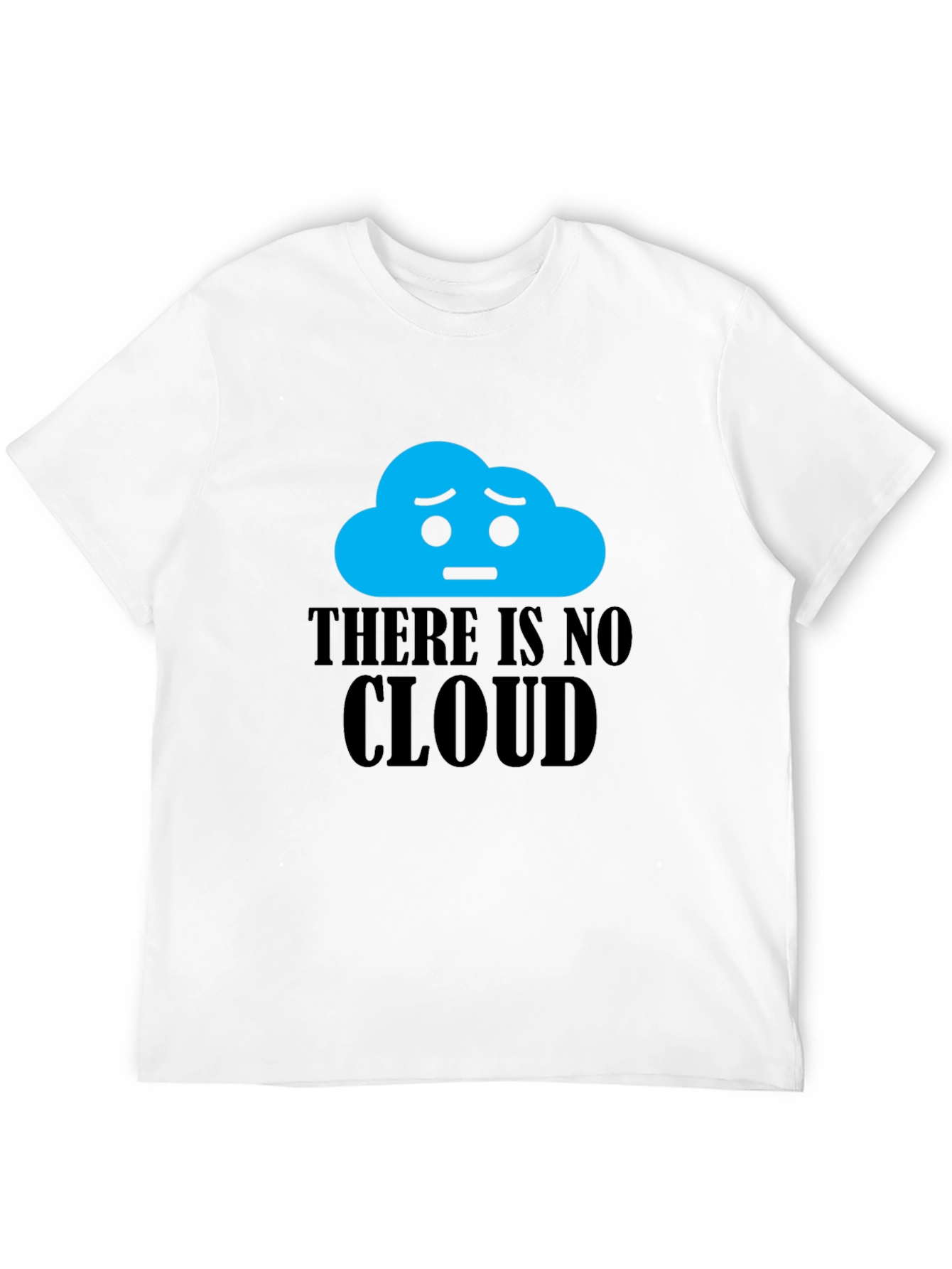 Sad Cloud Graphic T-Shirt - Black Humor Tee
