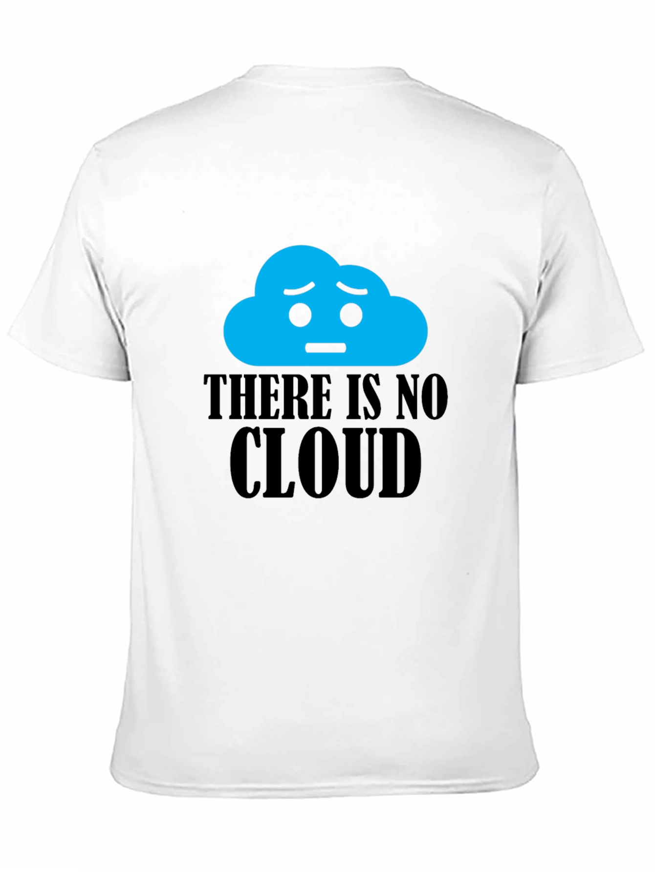 Sad Cloud Graphic T-Shirt - Black Humor Tee