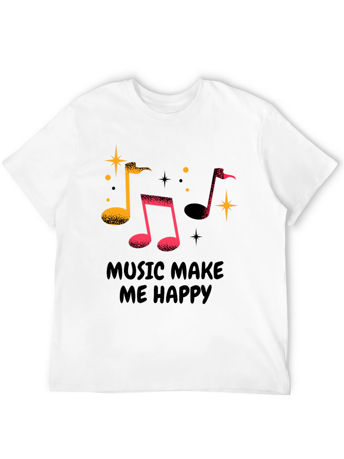 Music Makes Me Happy Graphic T-Shirt