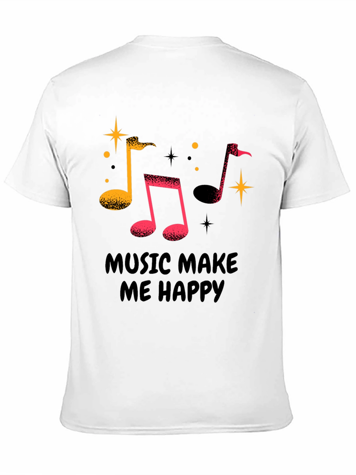Music Makes Me Happy Graphic T-Shirt