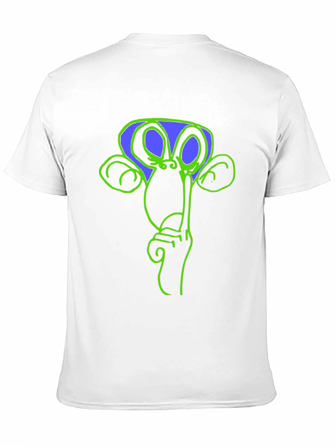 Shhh Monkey Graphic Tee - Casual Black T-Shirt