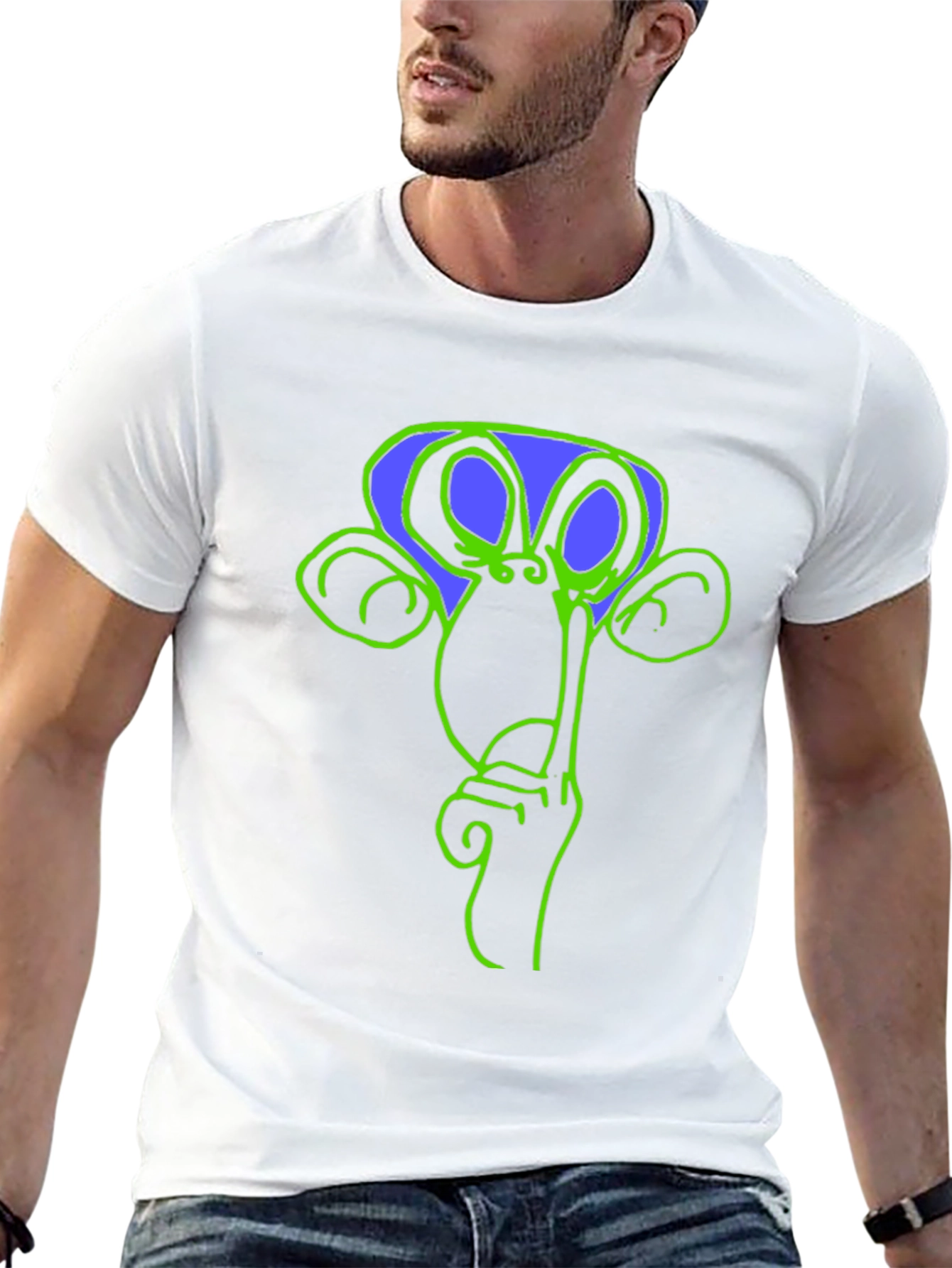 Shhh Monkey Graphic Tee - Casual Black T-Shirt
