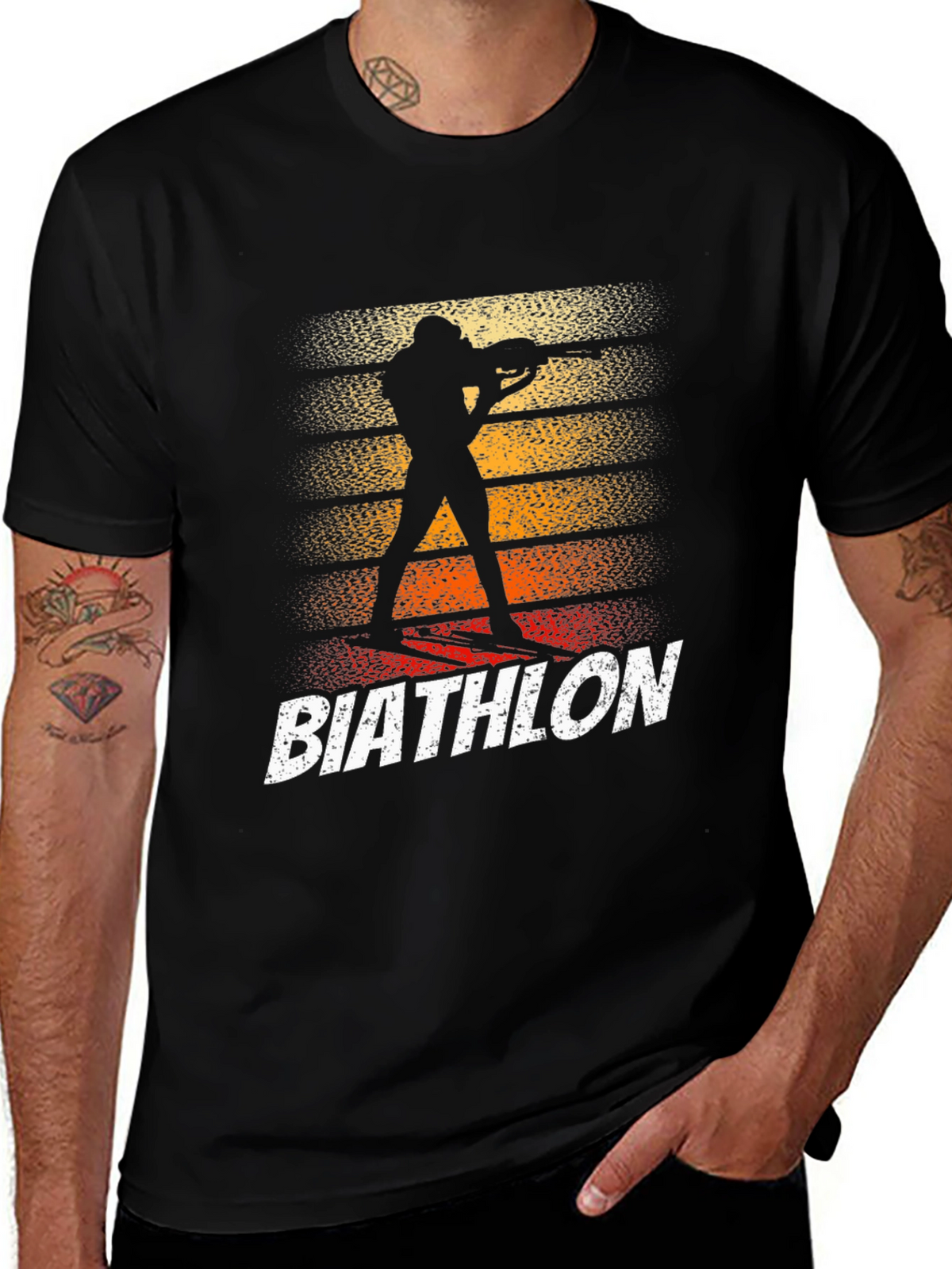 Biathlon Silhouette Graphic T-Shirt