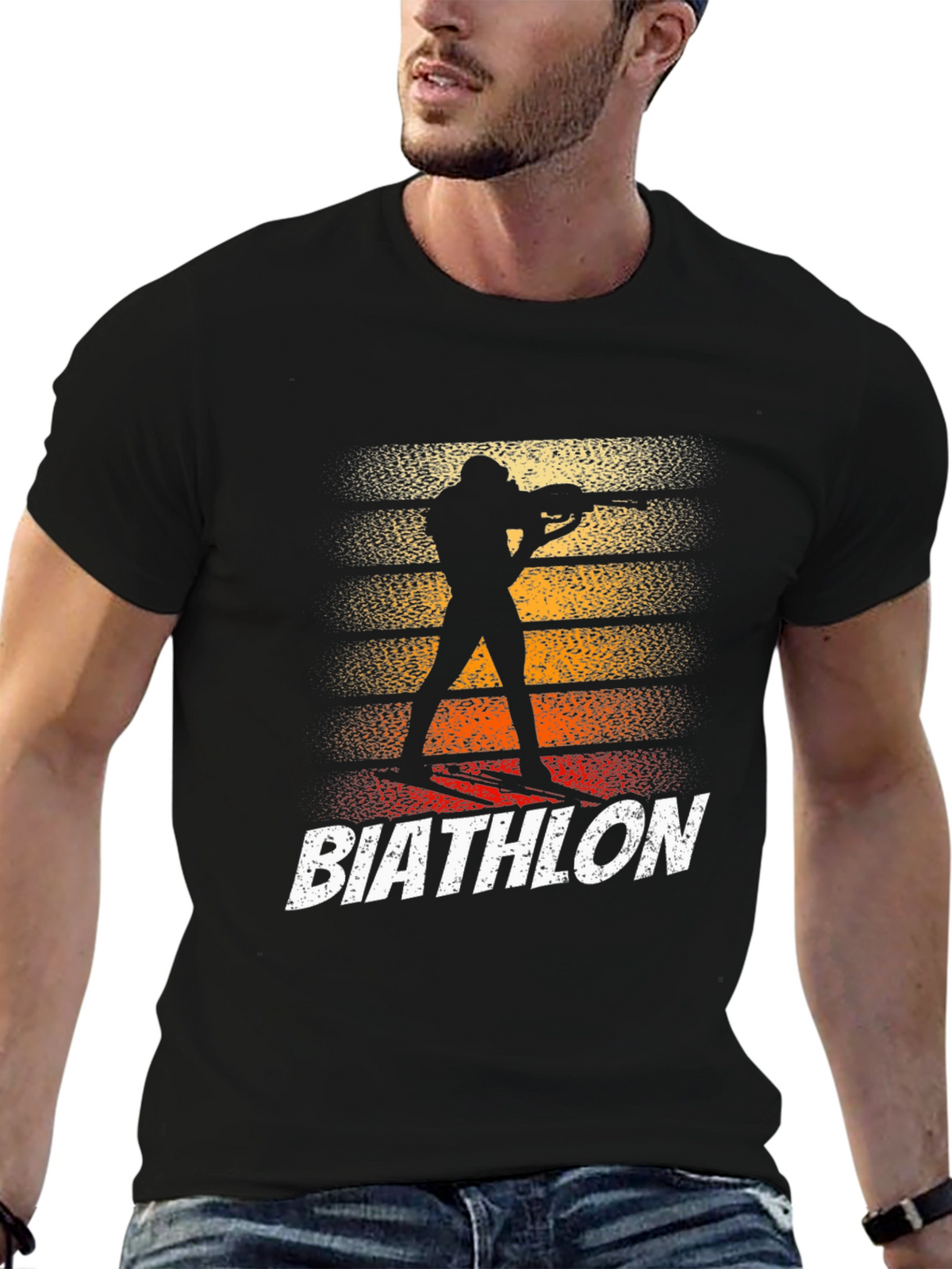Biathlon Silhouette Graphic T-Shirt