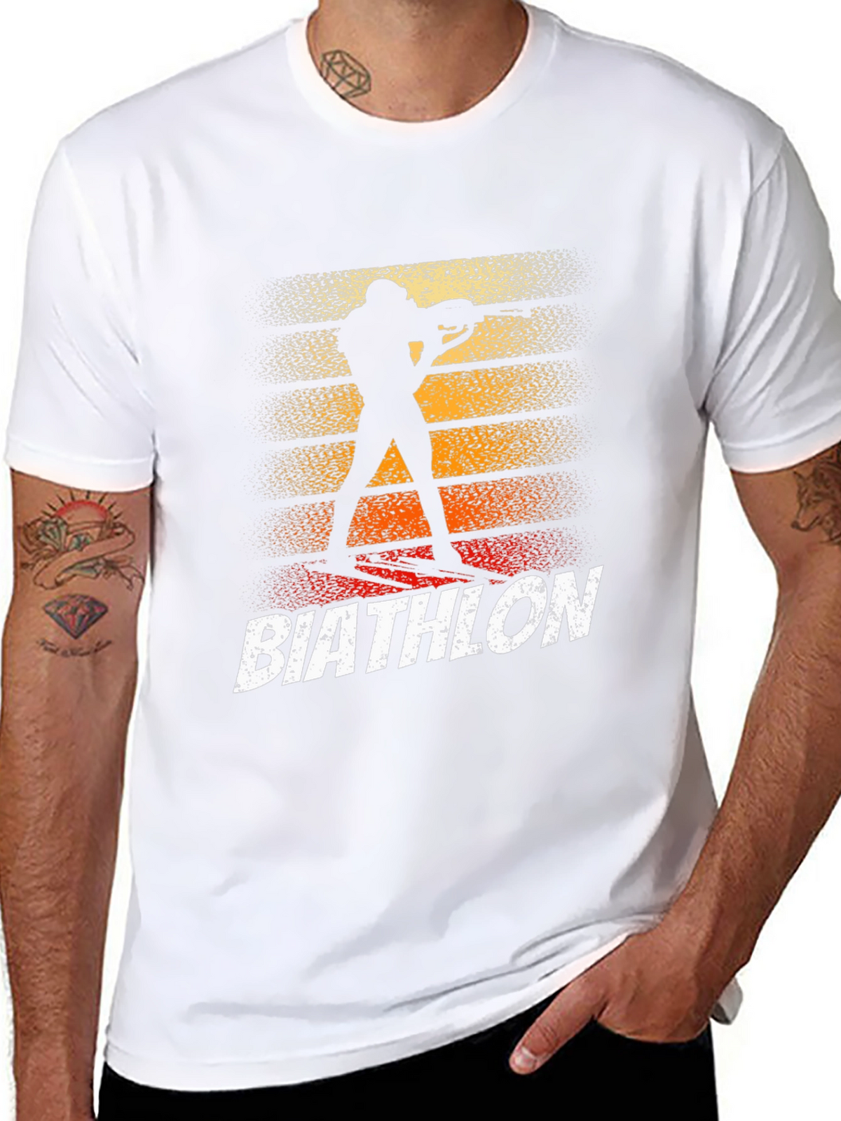 Biathlon Silhouette Graphic T-Shirt