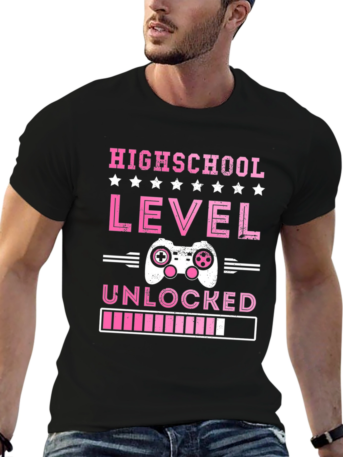 High School Level Unlocked Gamer T-Shirt