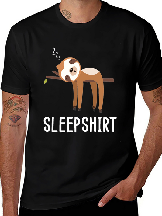 Sleepshirt Sloth Graphic Tee - Soft & Comfy