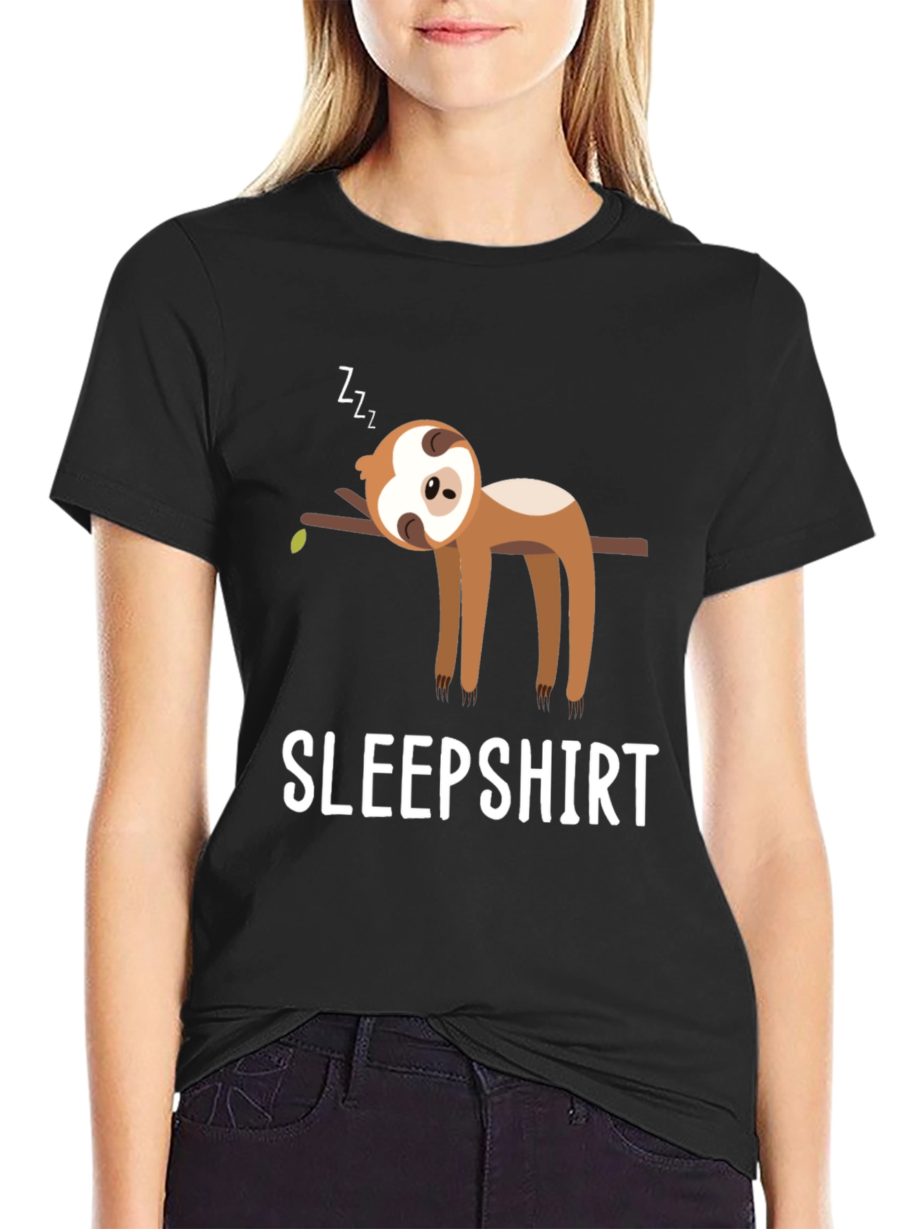 Sleepshirt Sloth Graphic Tee - Soft & Comfy