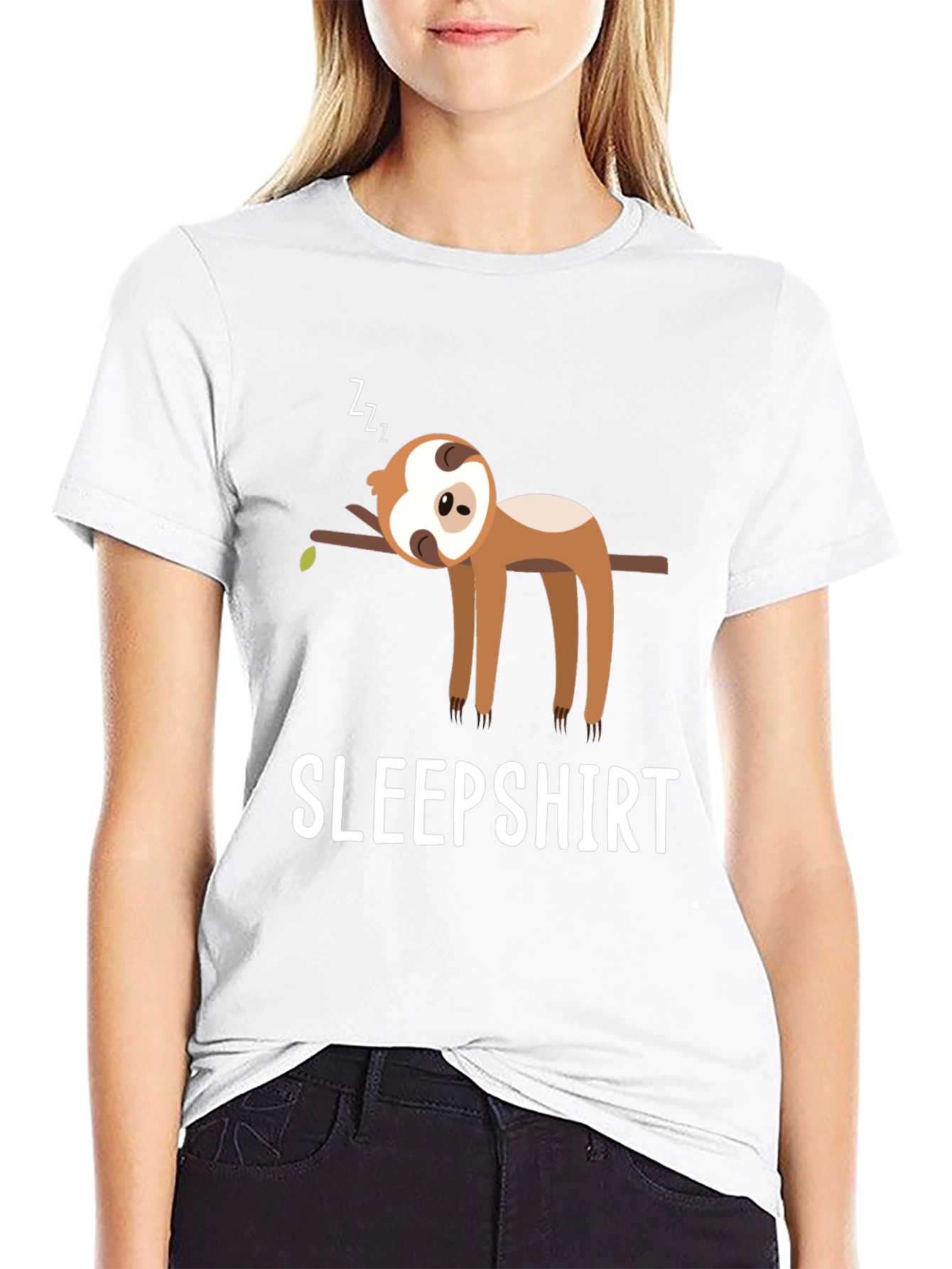 Sleepshirt Sloth Graphic Tee - Soft & Comfy